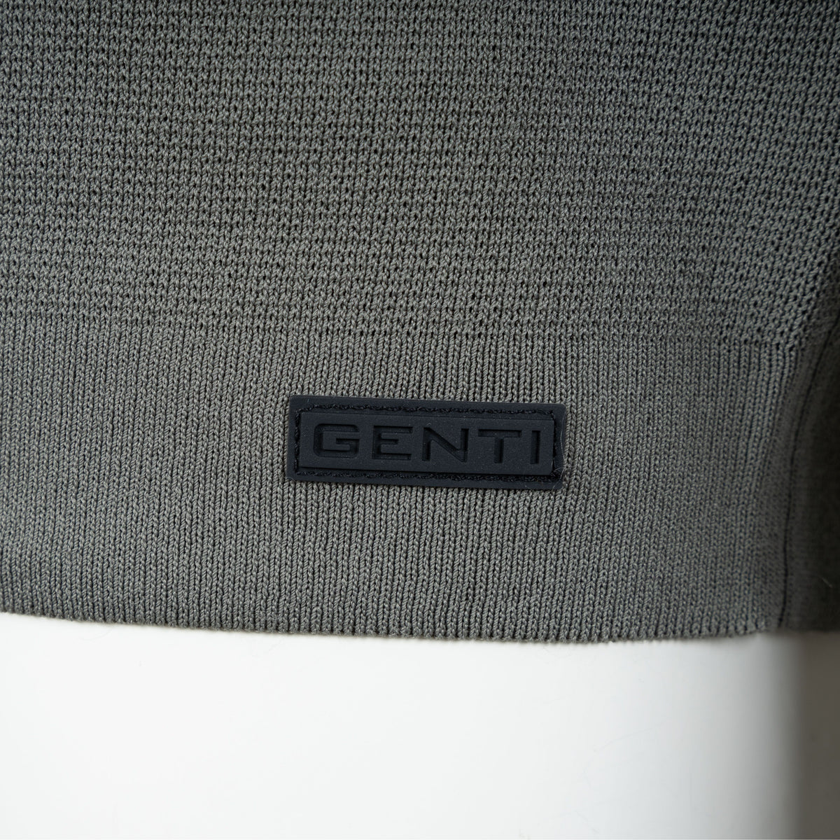 Genti Technische Trui met Rits Sagegroen | Cool Dry