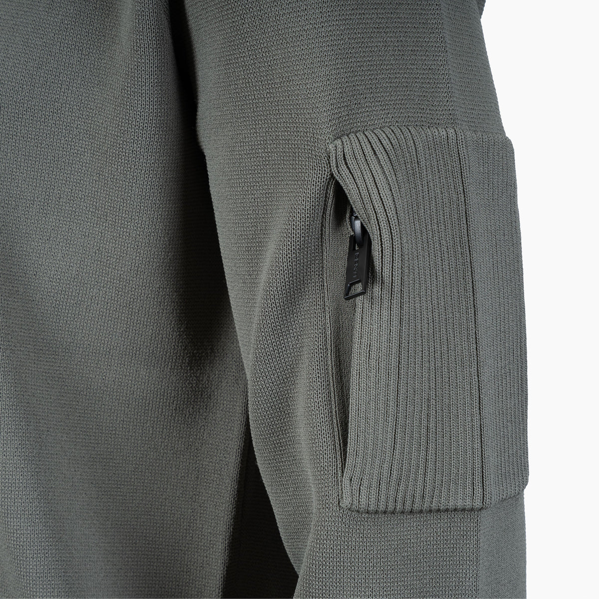 Genti Technische Trui met Rits Sagegroen | Cool Dry