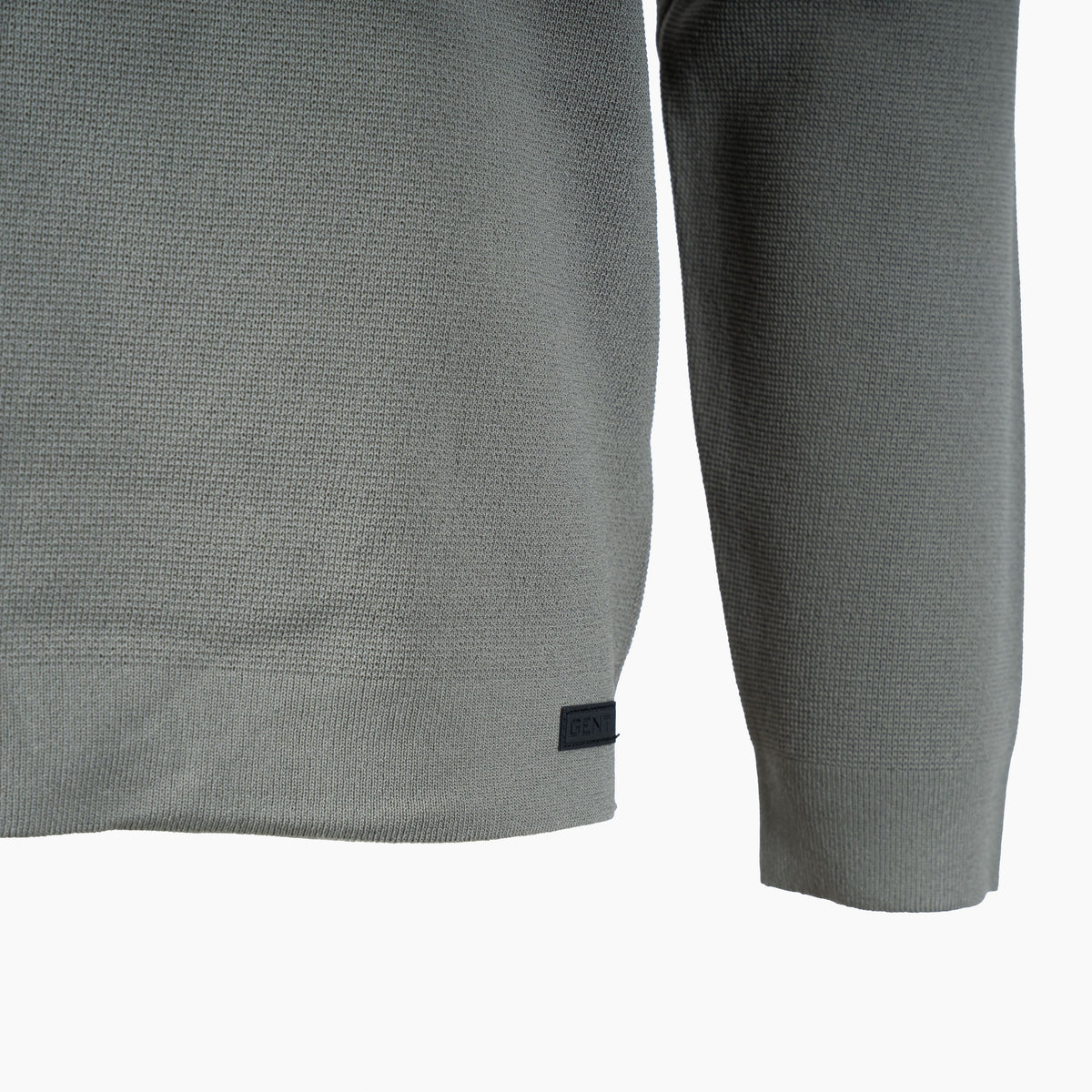 Genti Technische Trui met Rits Sagegroen | Cool Dry