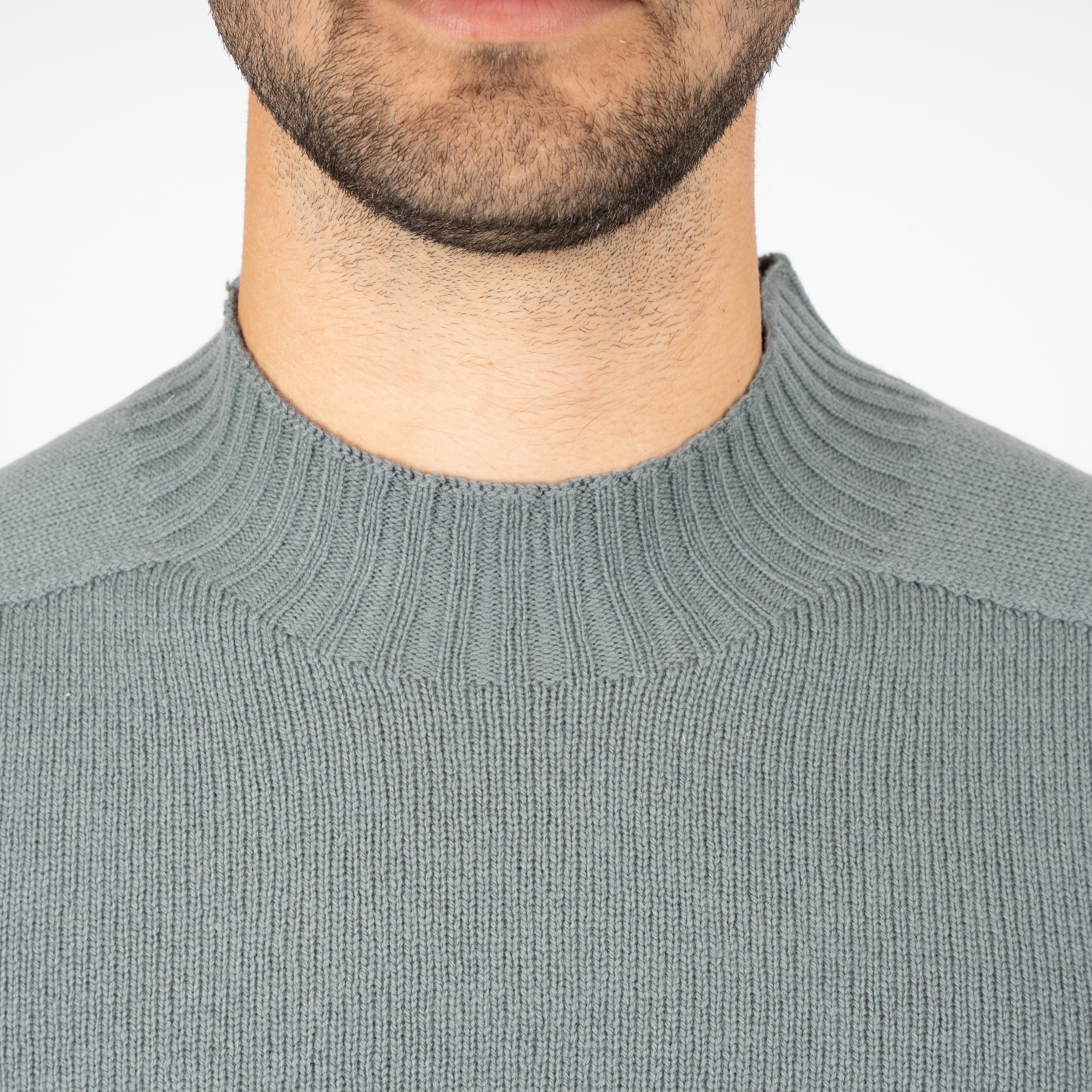 Gran Sasso Gebreide Turtleneck Trui Groen | Super Geelong
