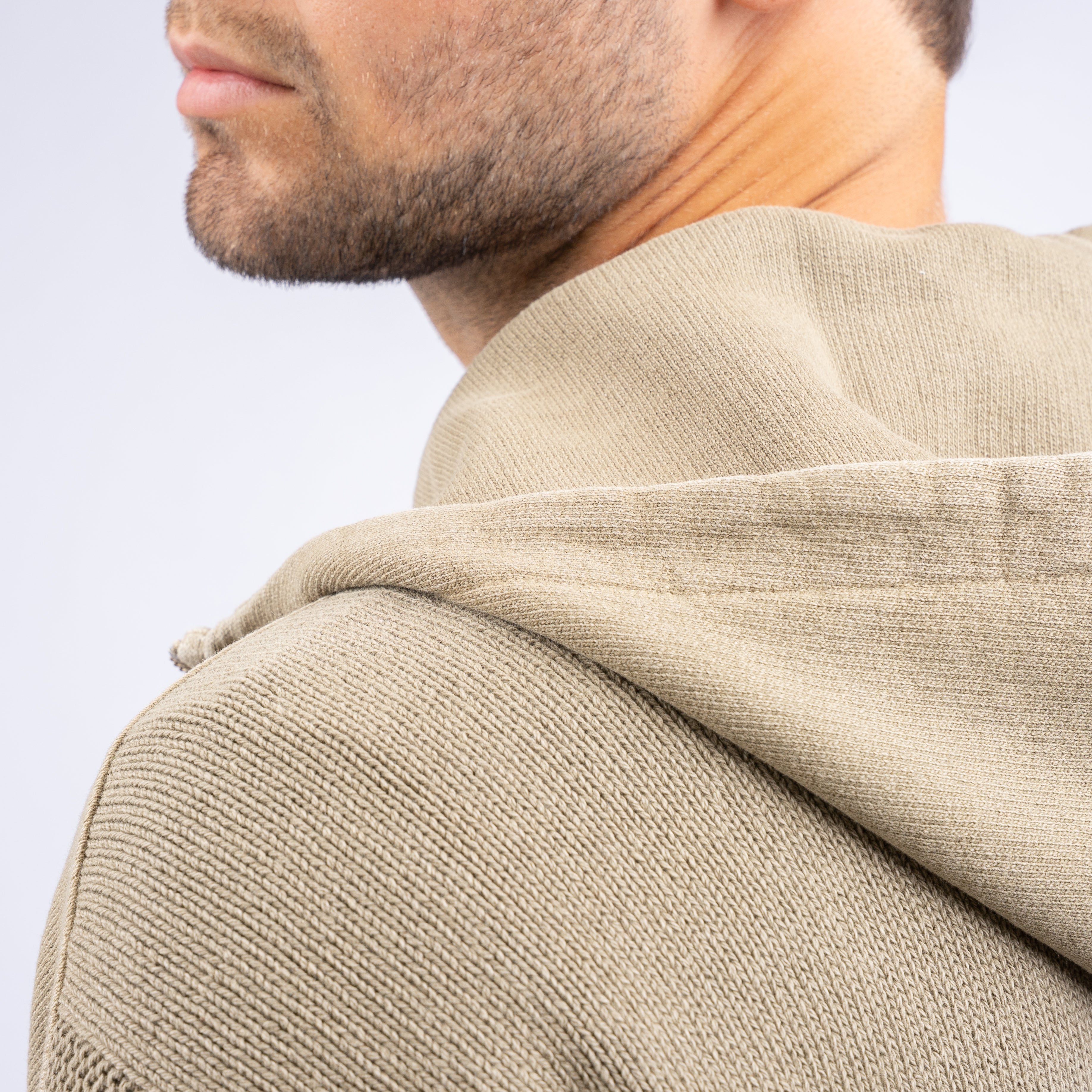 Stone Island Hoodie met Rits Groen | Loose Fit