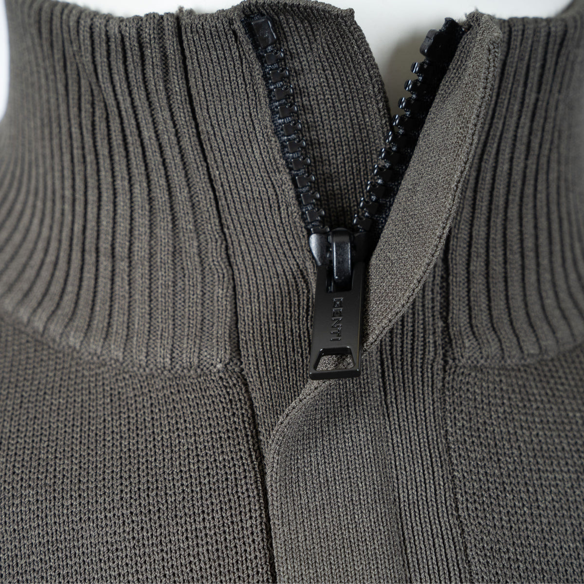 Genti Technische Trui met Rits Groen | Cool Dry