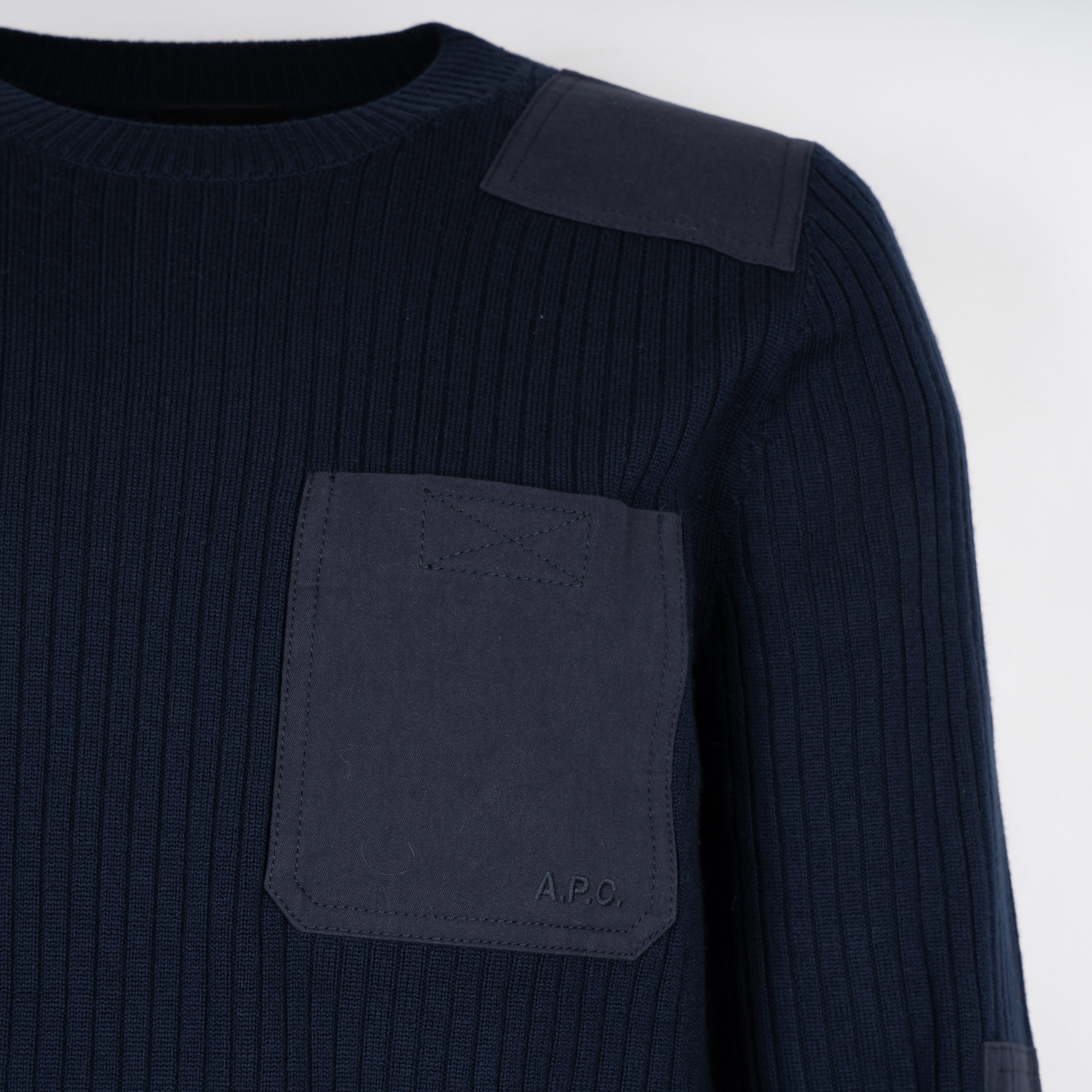 A.P.C. Gebreide Trui Donkerblauw | Pull Mallarme