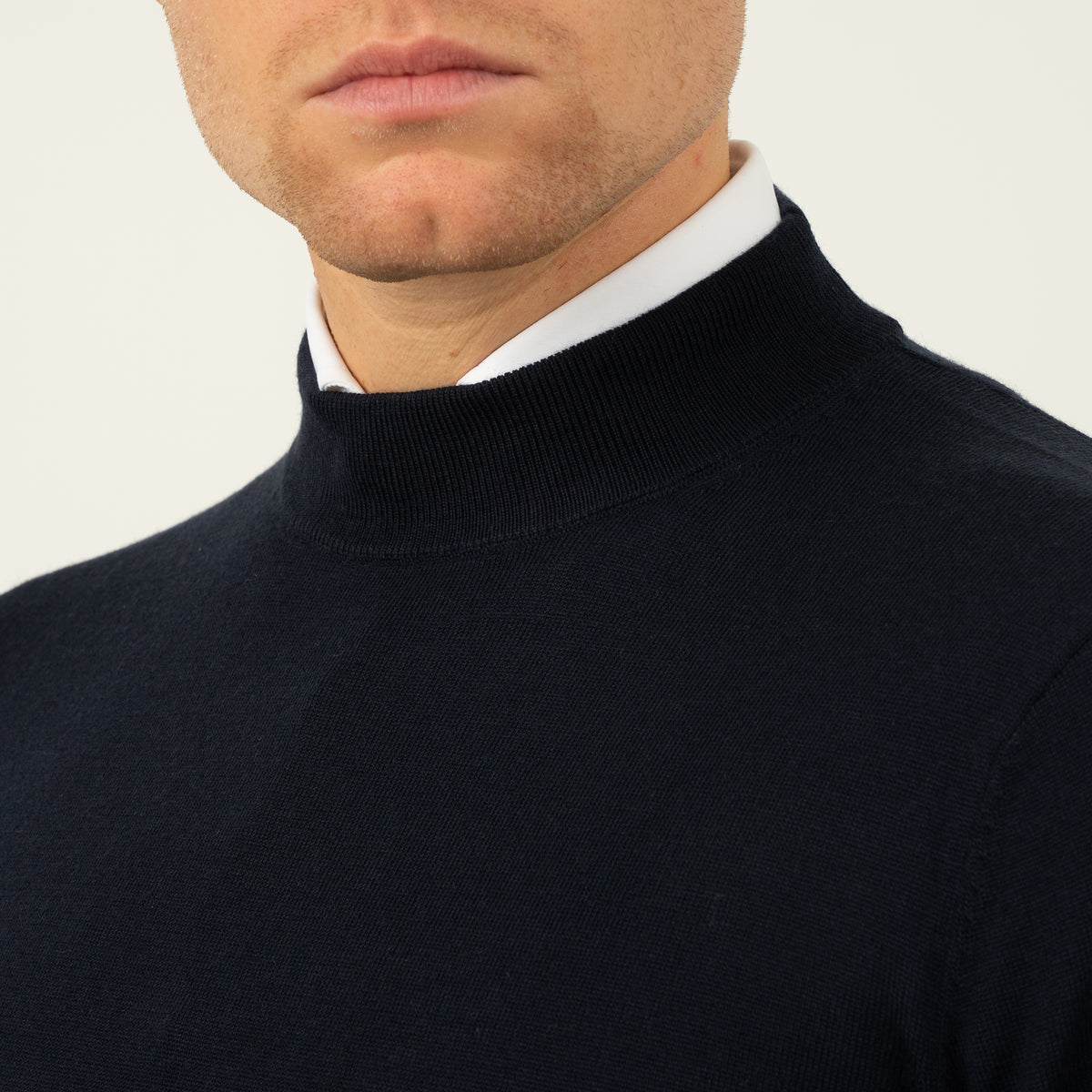 SEVEN DIALS Gebreide Turtleneck Trui Blauw | Goy