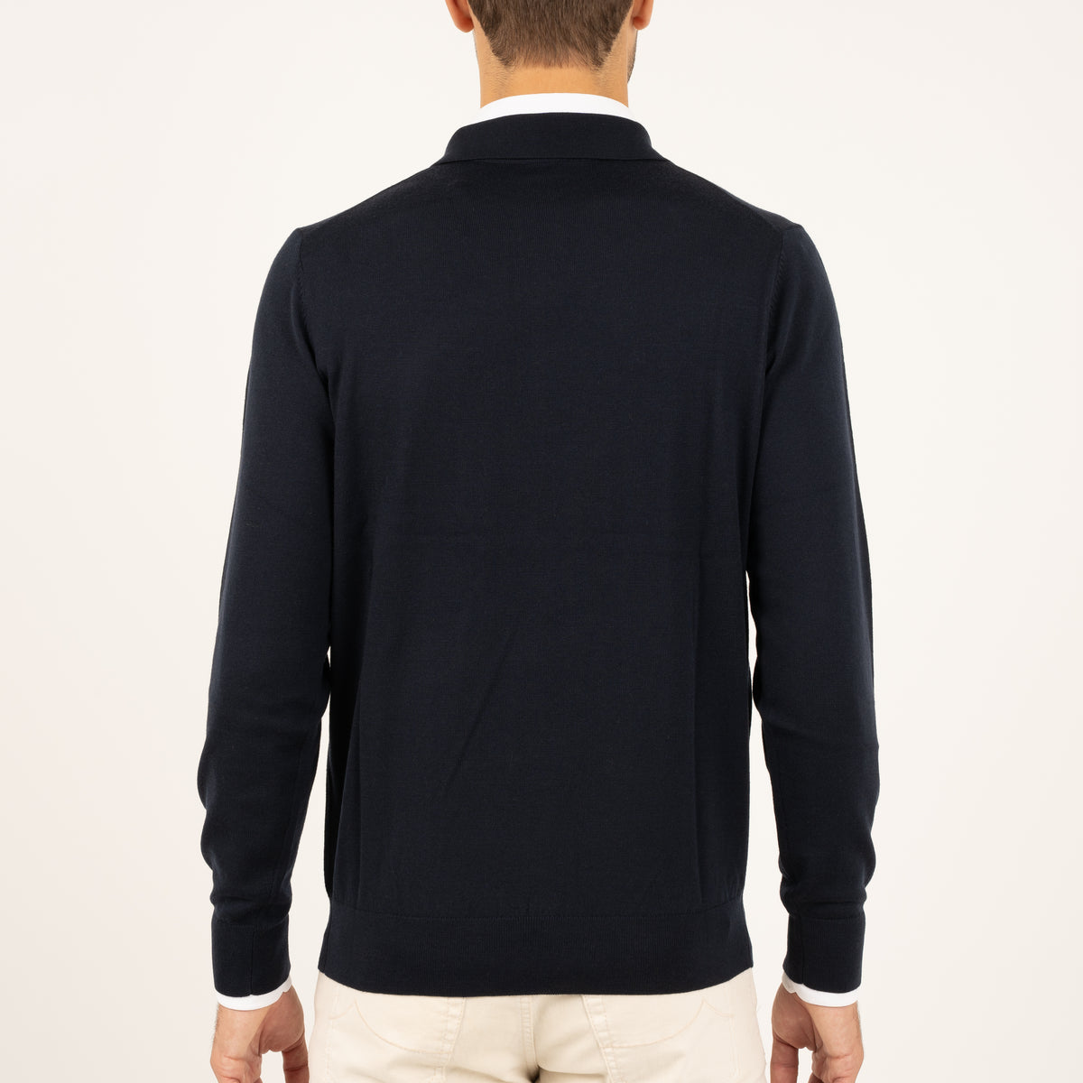 SEVEN DIALS Gebreide Trui met Rits en Polokraag Blauw | Athene