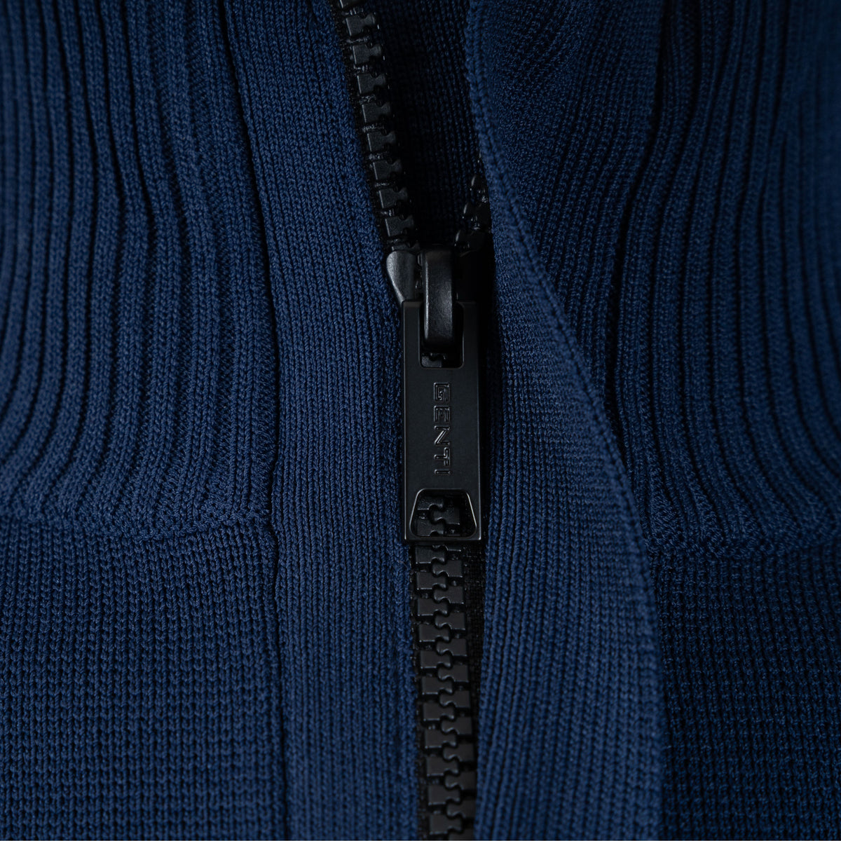 Genti Technische Trui met Rits Blauw | Cool Dry