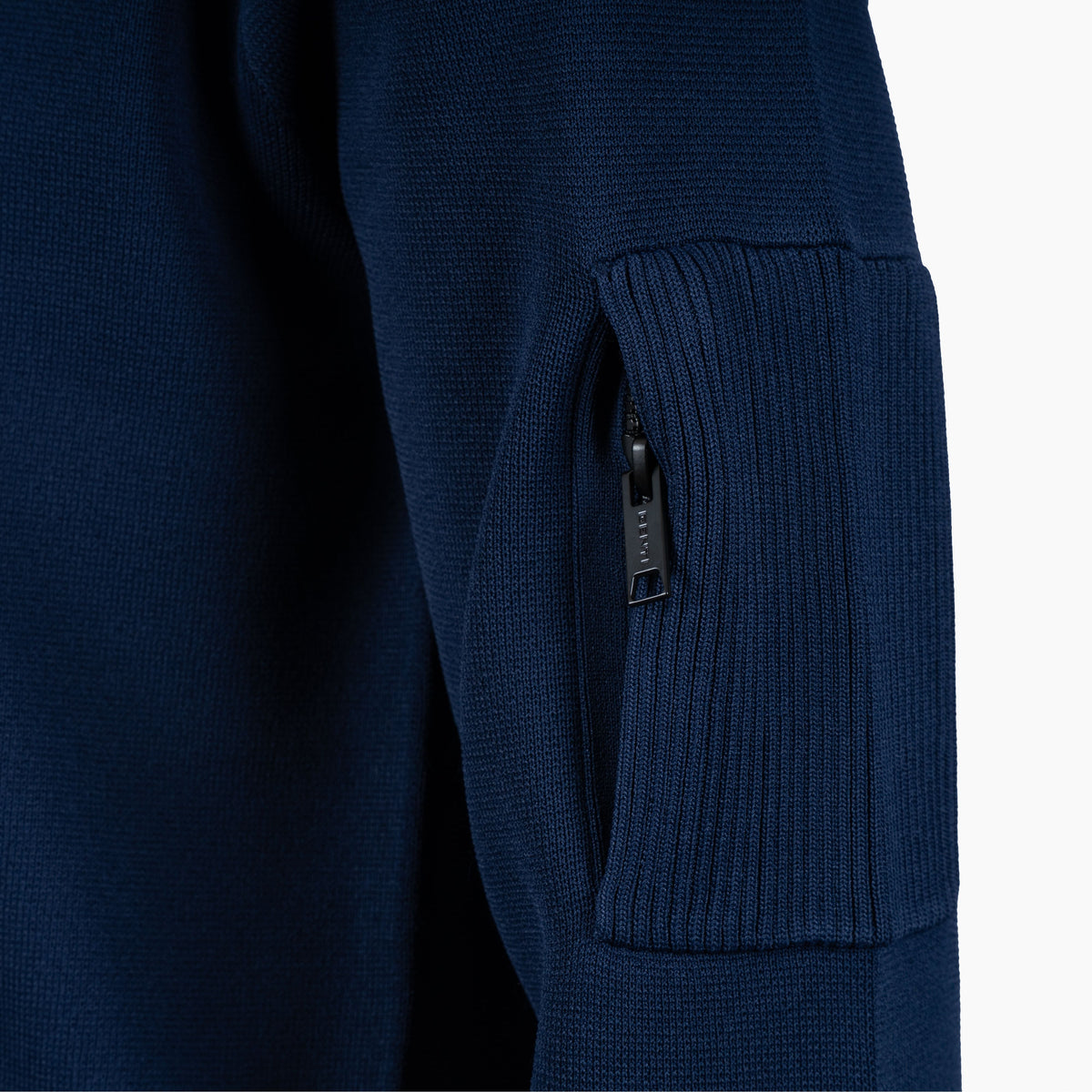 Genti Technische Trui met Rits Blauw | Cool Dry