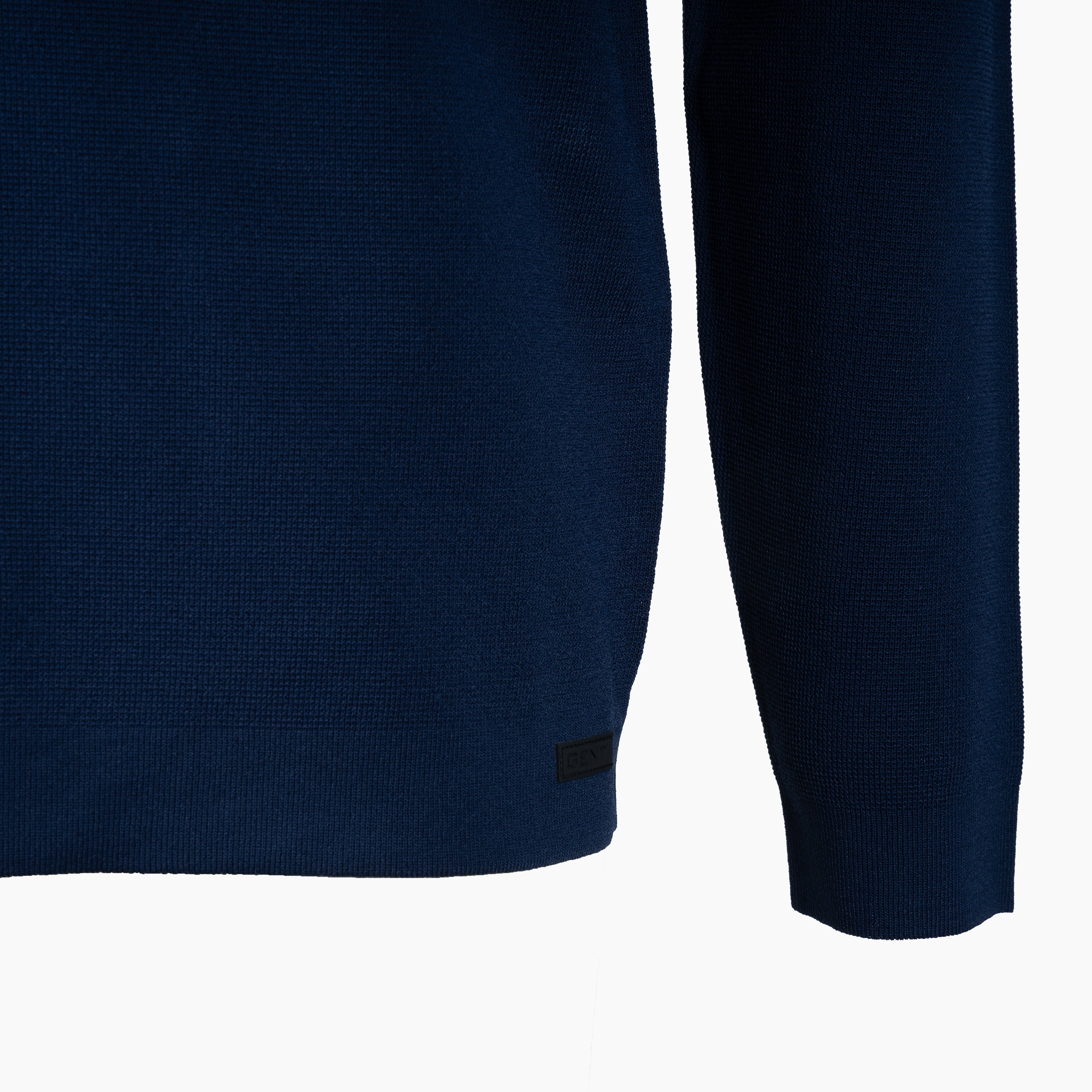 Genti Technische Trui met Rits Blauw | Cool Dry