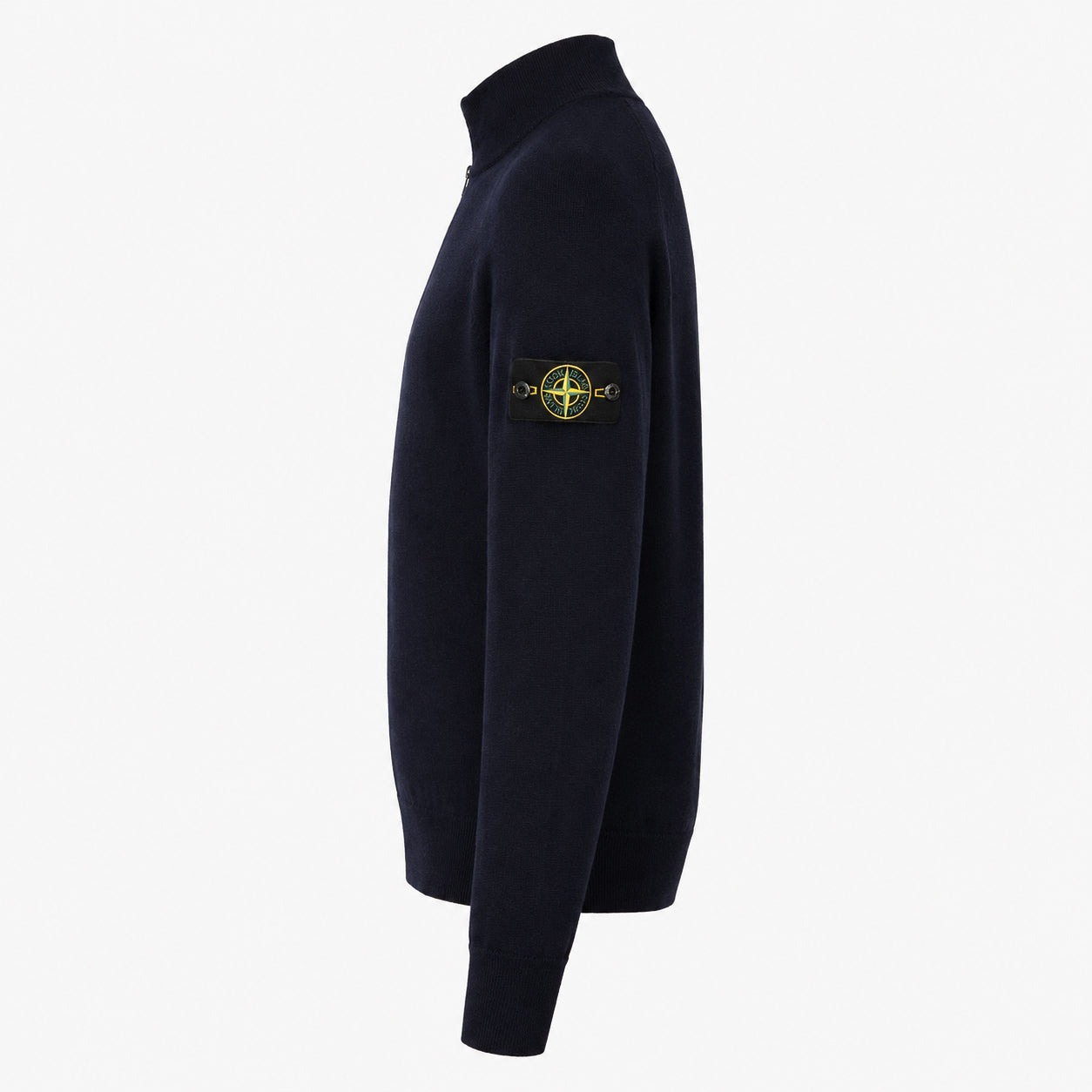 Stone Island Gebreide Trui met Rits Blauw | Stretch RWS Wool