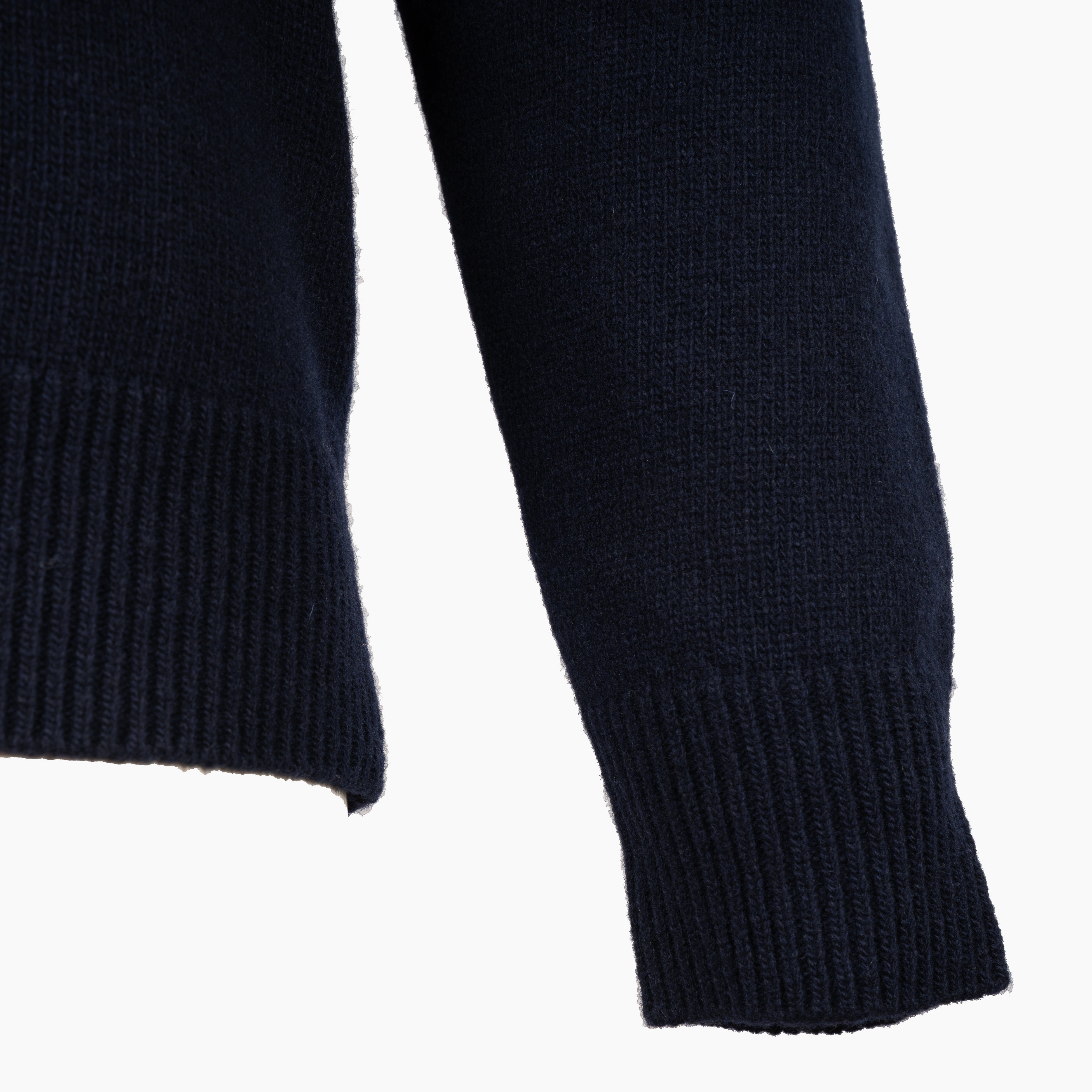 Stone Island Gebreide Trui met Knopenlijst Blauw | Lambswool