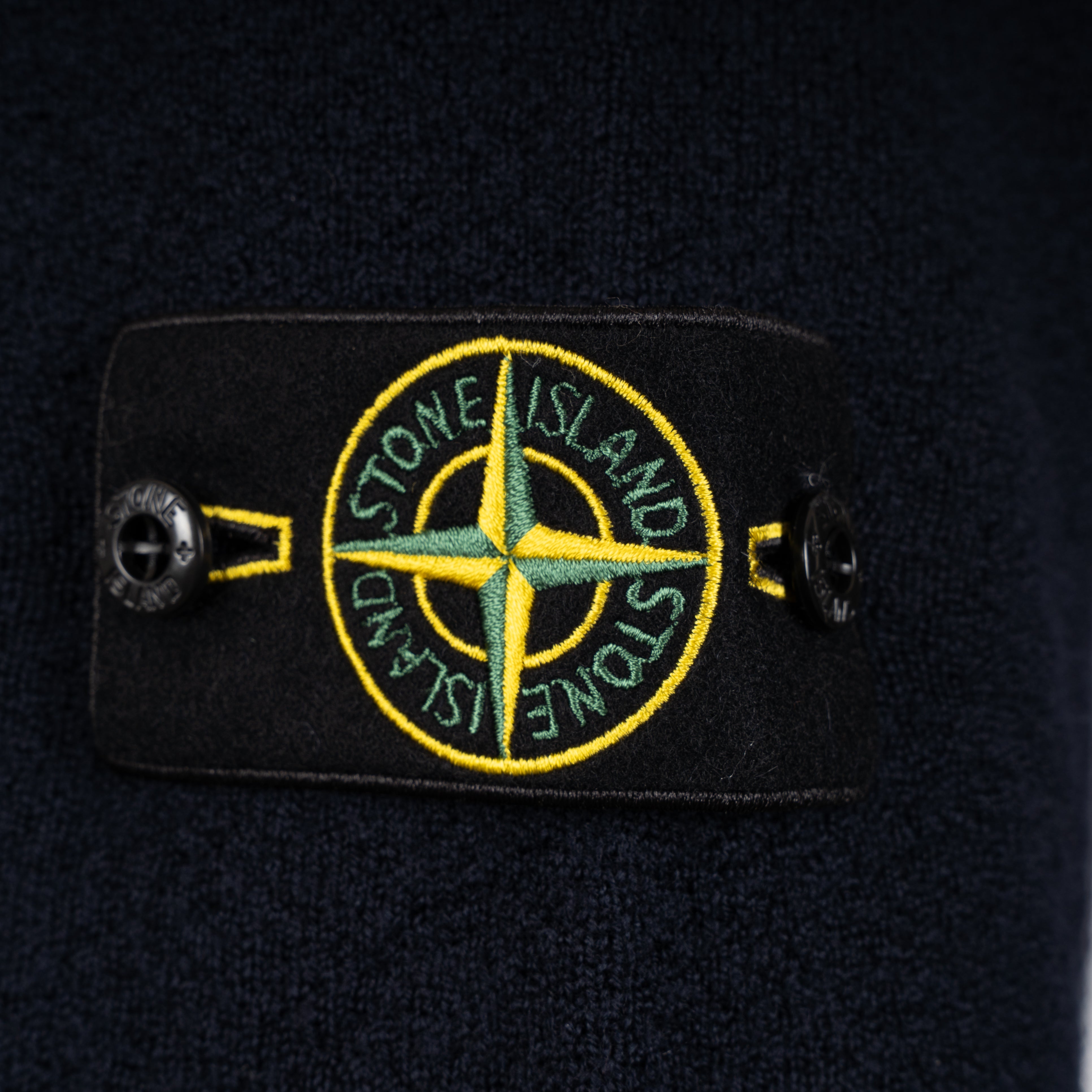 Stone Island Gebreid Vest Blauw | Pure RWS Wool