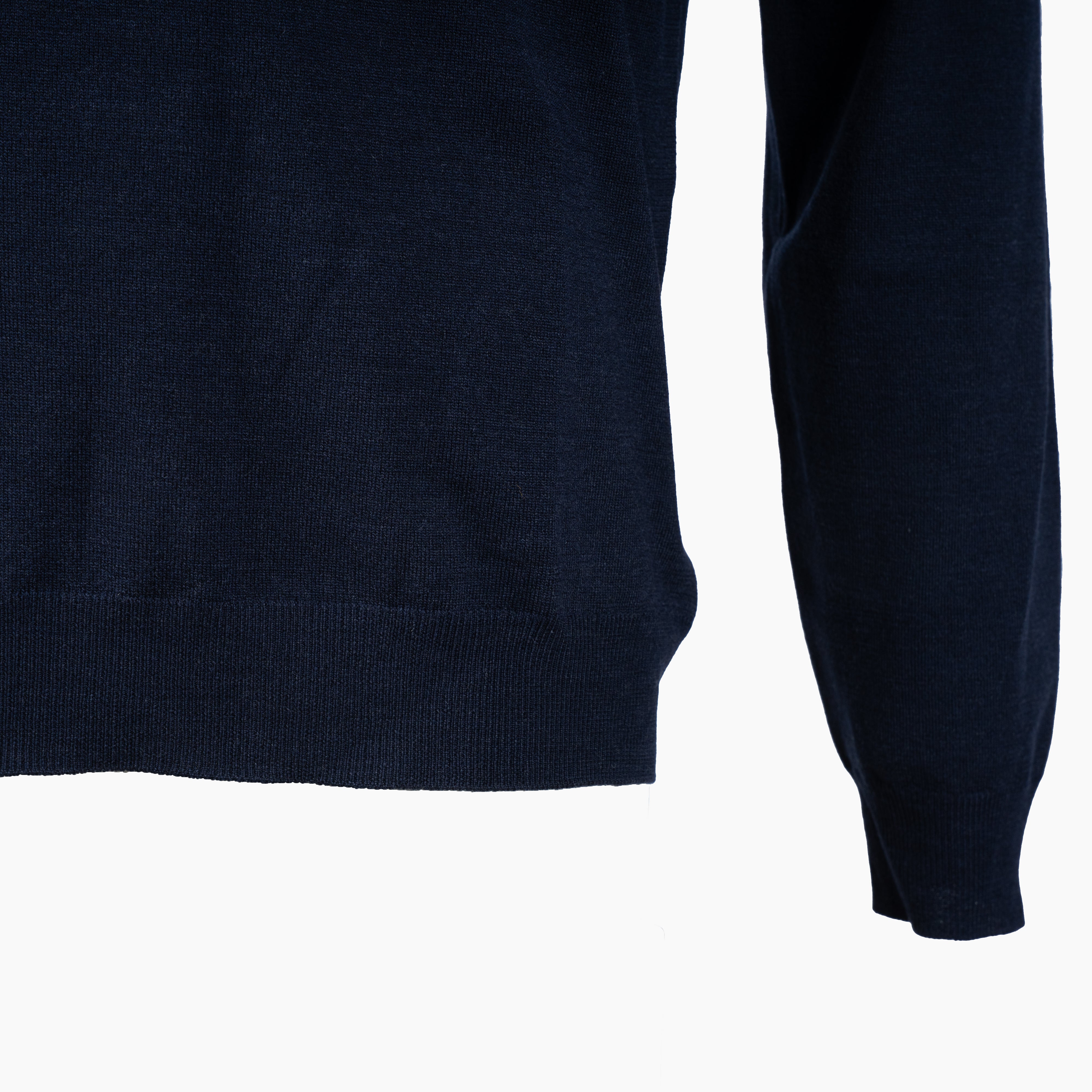 Slowear Gebreide Trui met Rits Blauw | Flexwool