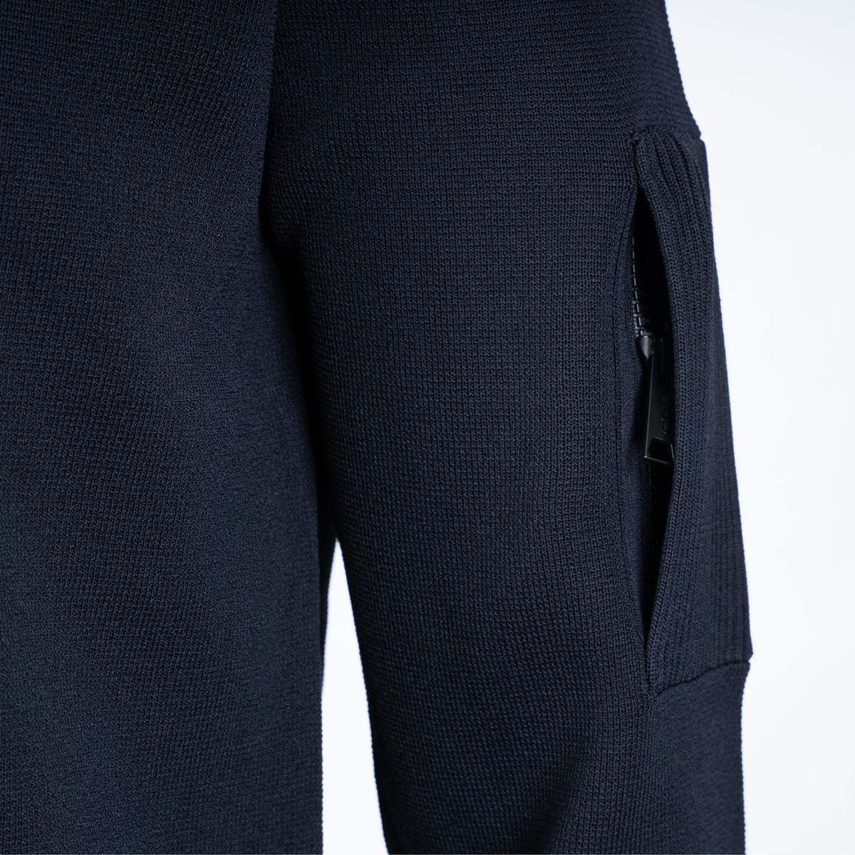 Genti Technische Trui met Rits Blauw | Cool Dry