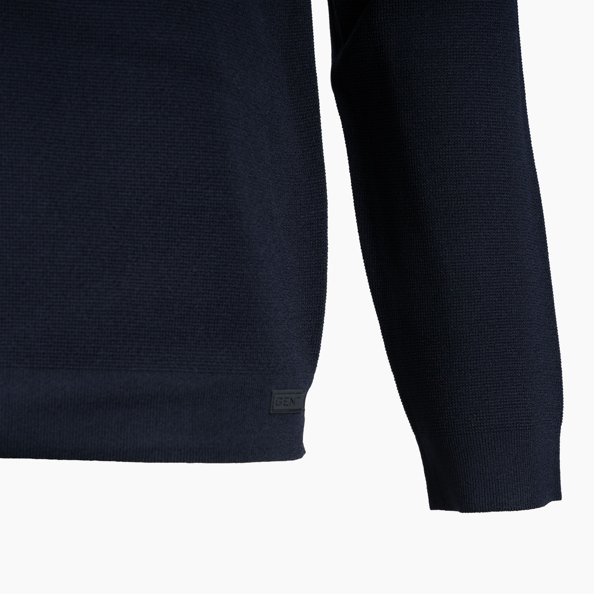 Genti Technische Trui met Rits Blauw | Cool Dry