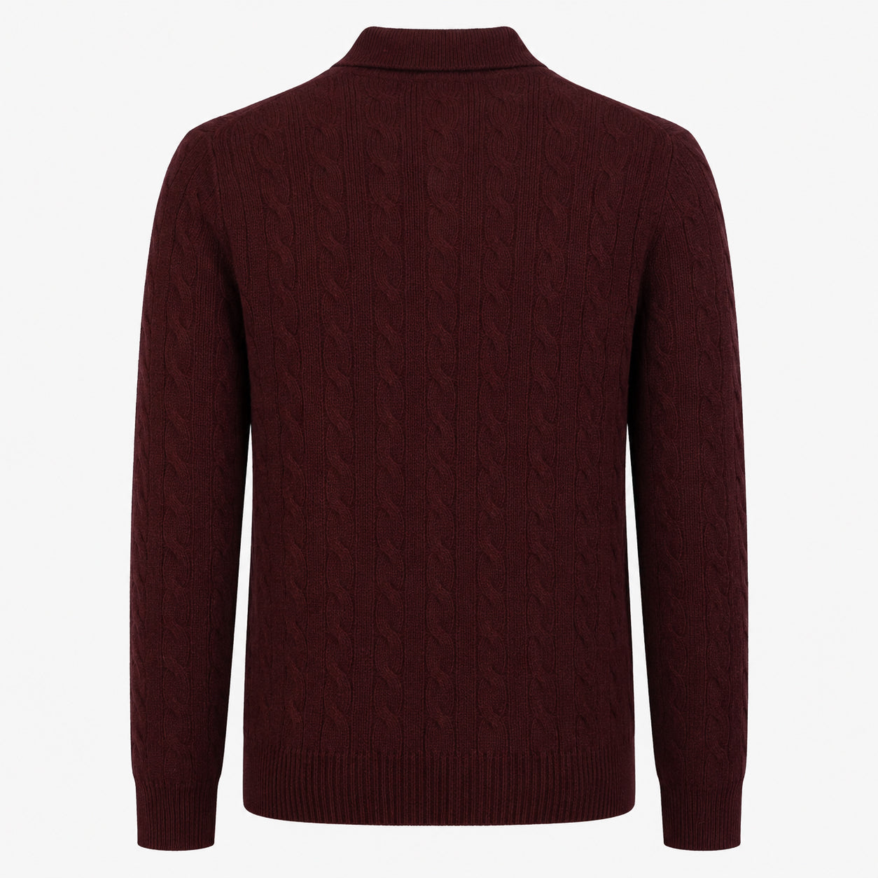 Ralph Lauren Gebreide Trui met Polokraag Rood | Wool-Cashmere
