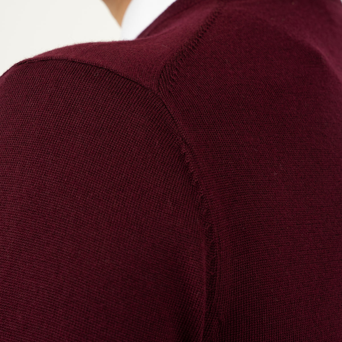 SEVEN DIALS Gebreide Trui Bordeaux Rood | Denley