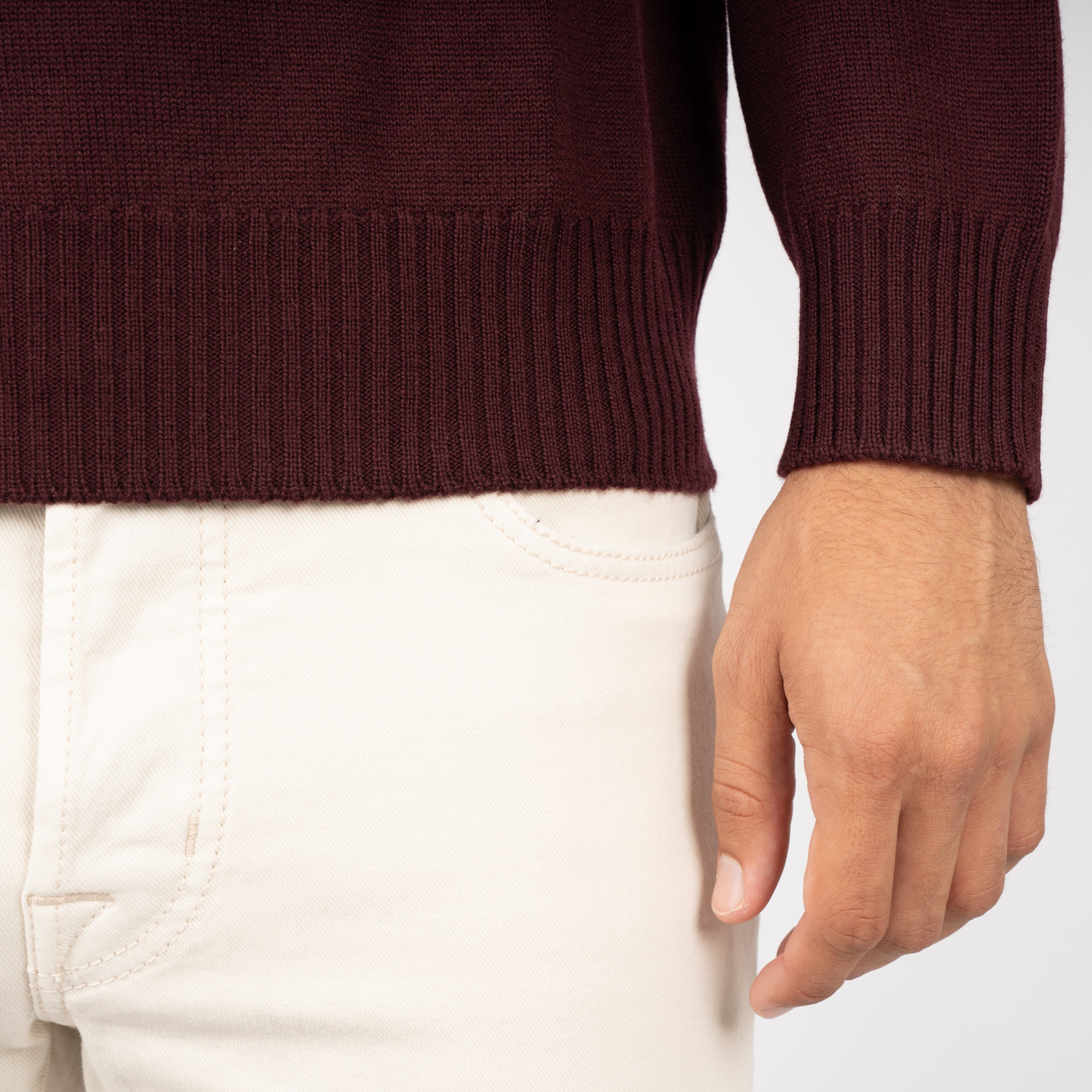 Gran Sasso Coltrui Bordeaux Rood | Extrafine Merino