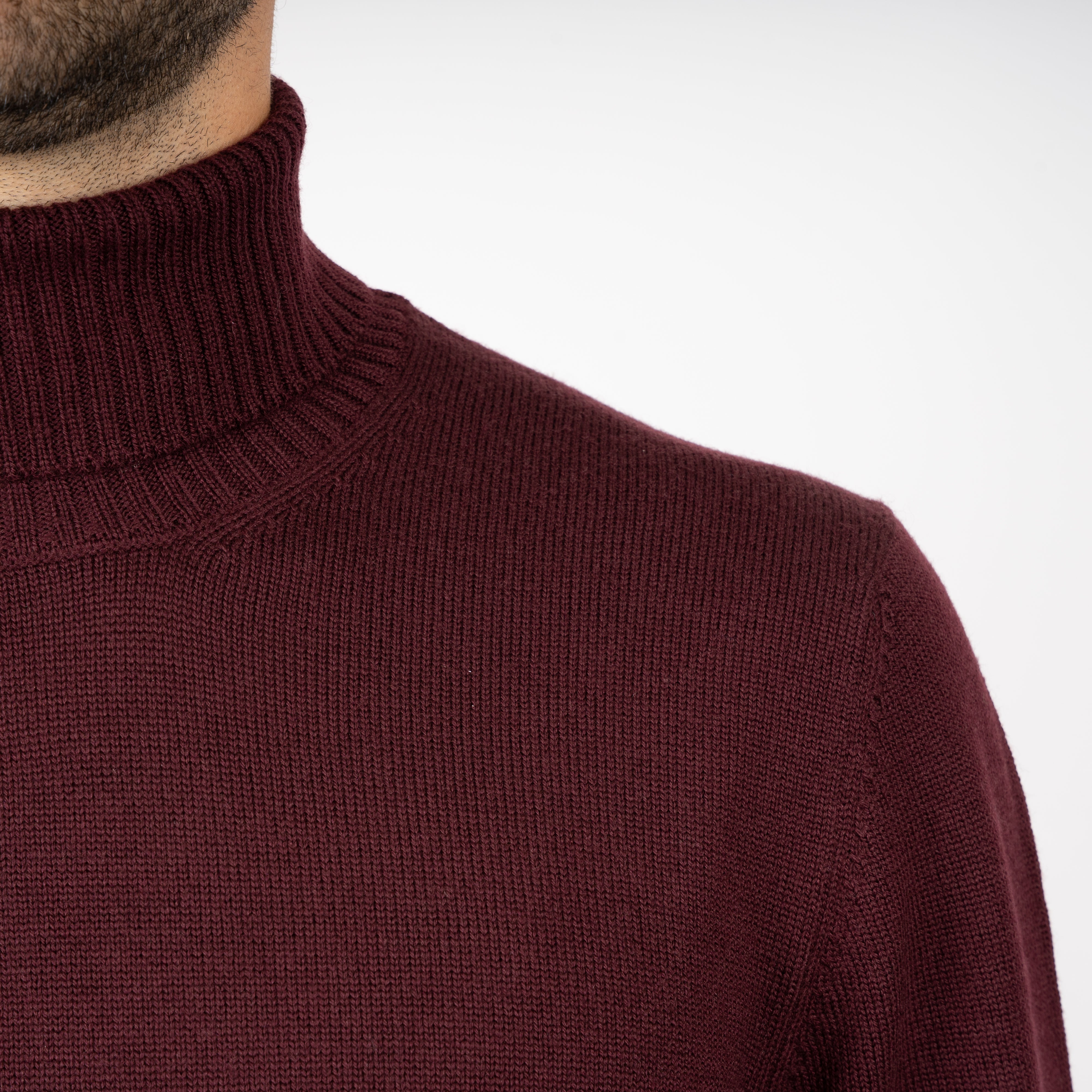 Gran Sasso Coltrui Bordeaux Rood | Extrafine Merino