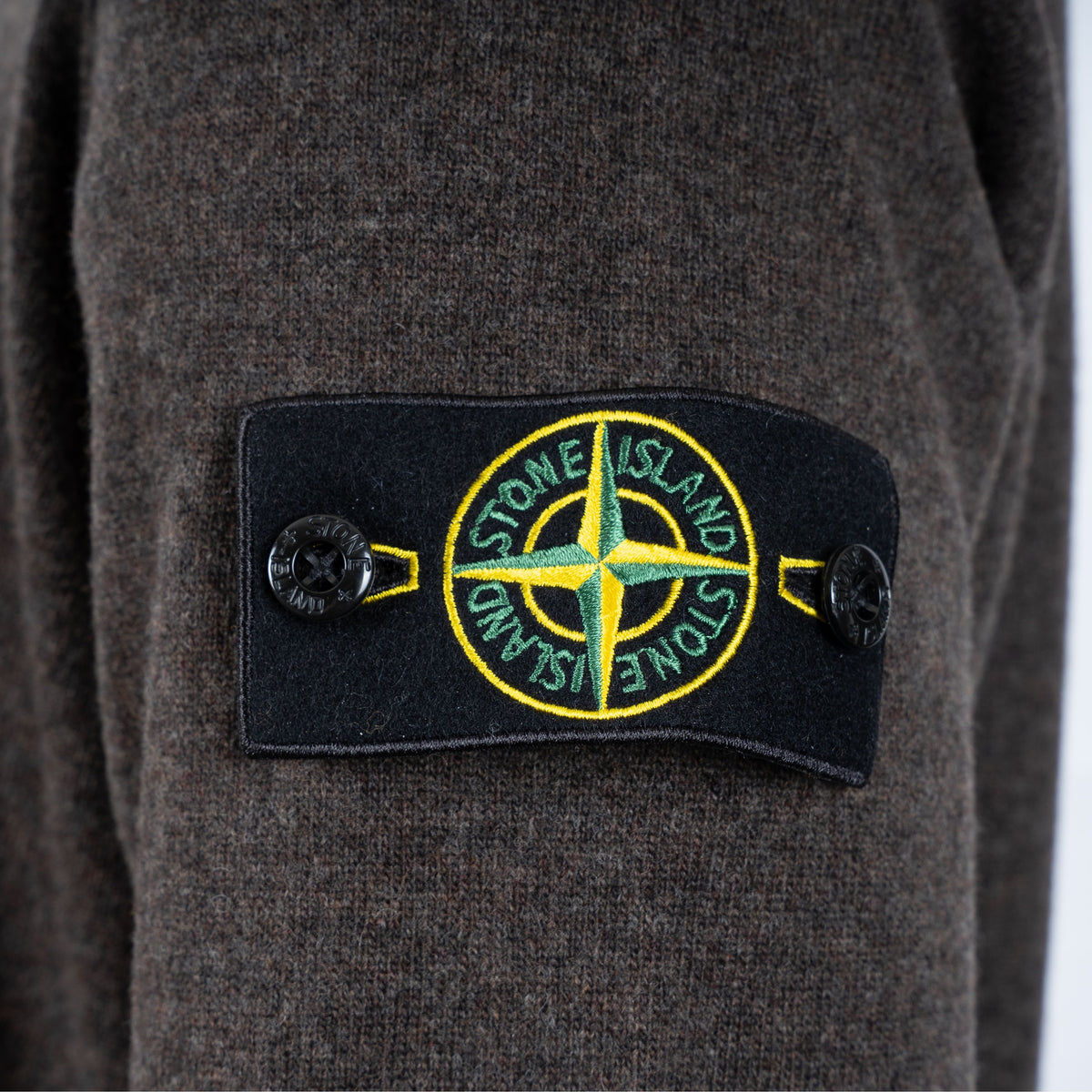 Stone Island Gebreid Vest Bruin | Soft Organic Cotton