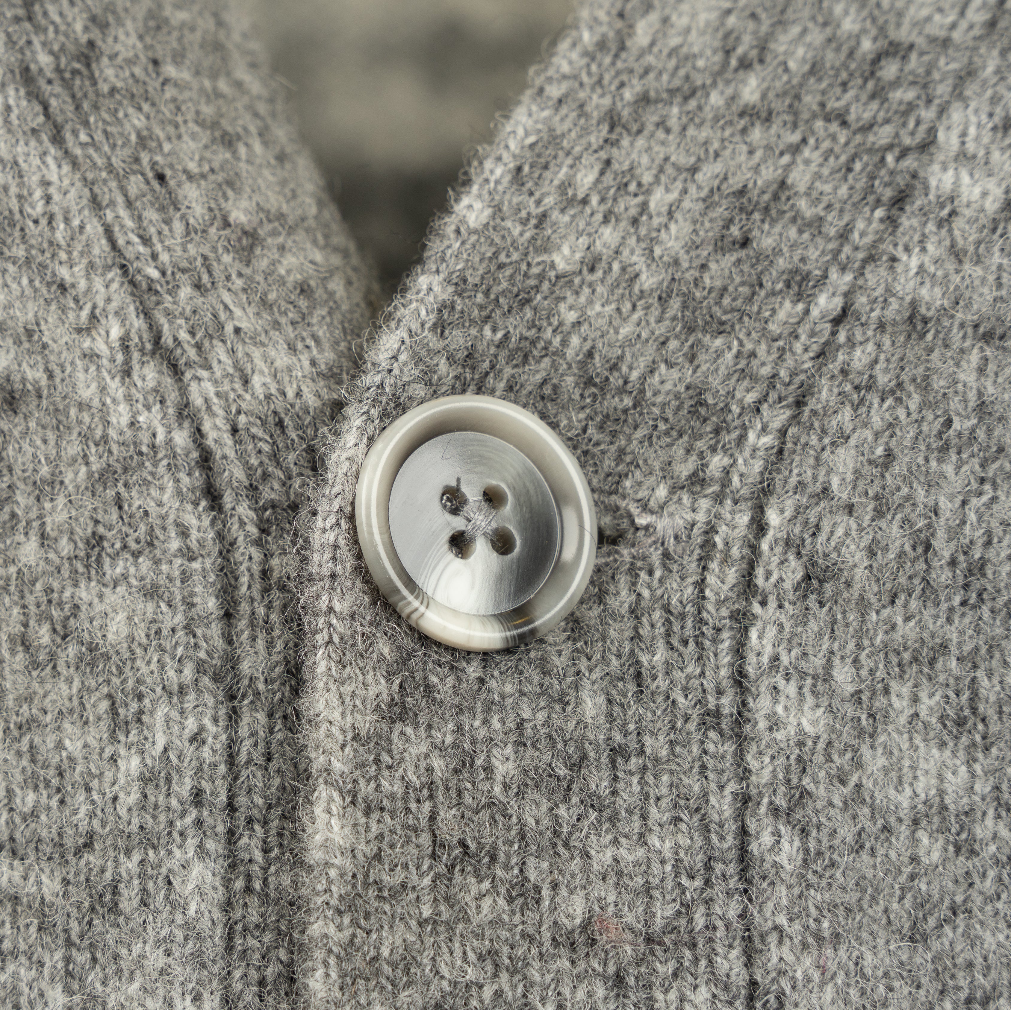 Hopeium Cardigan Grijs | Alpaca Blend Logo
