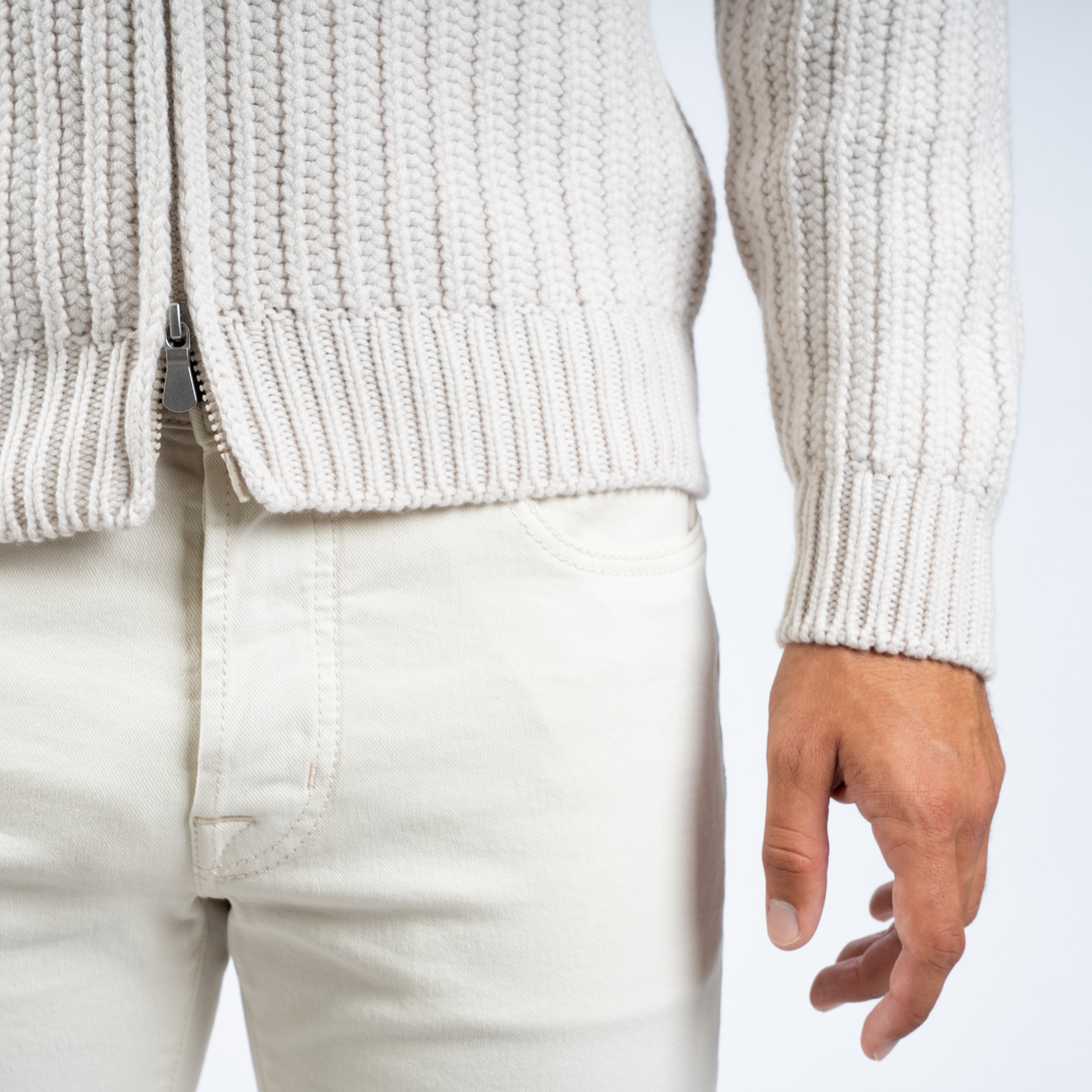 Gran Sasso Vest Off-White | Cashmere Lana