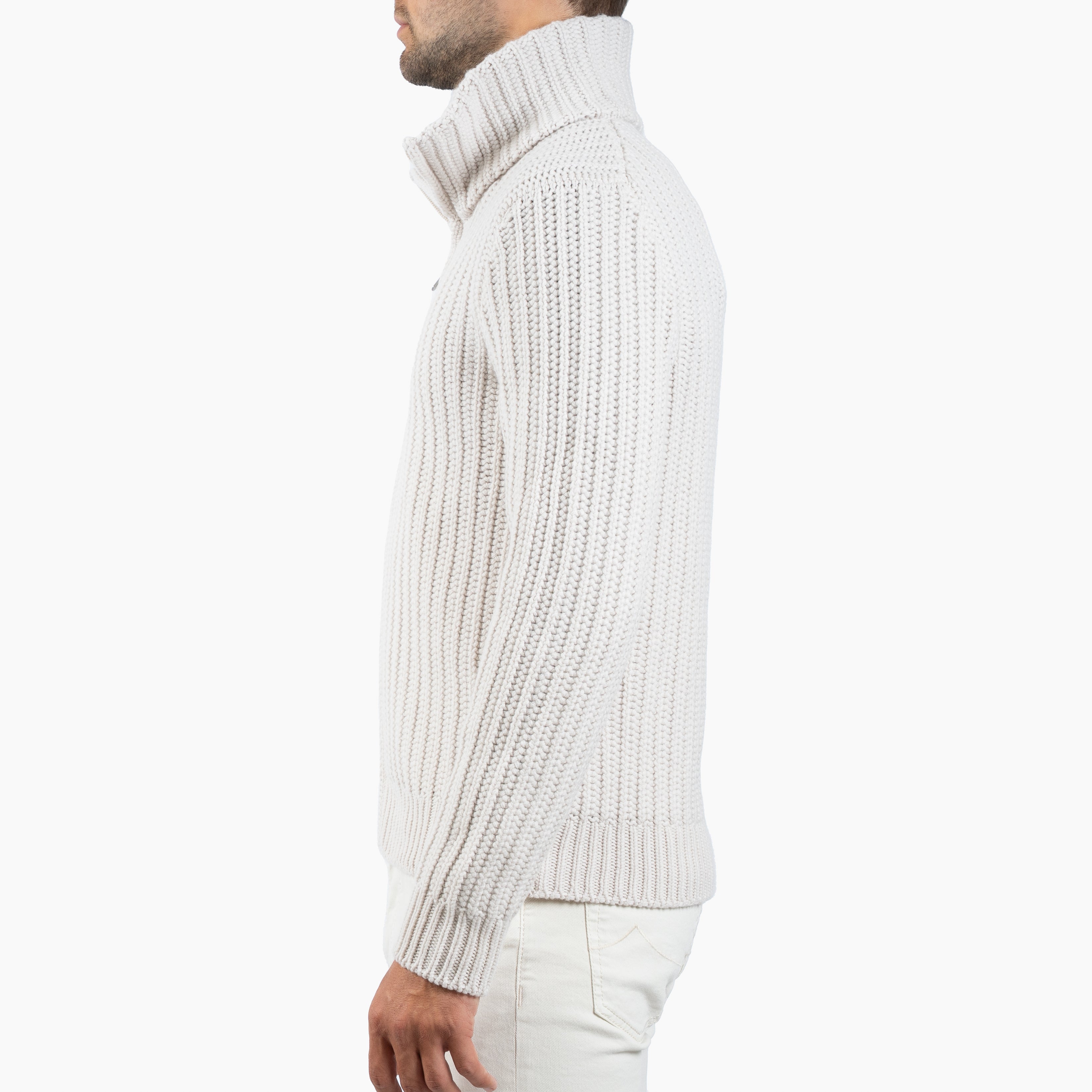 Gran Sasso Vest Off-White | Cashmere Lana
