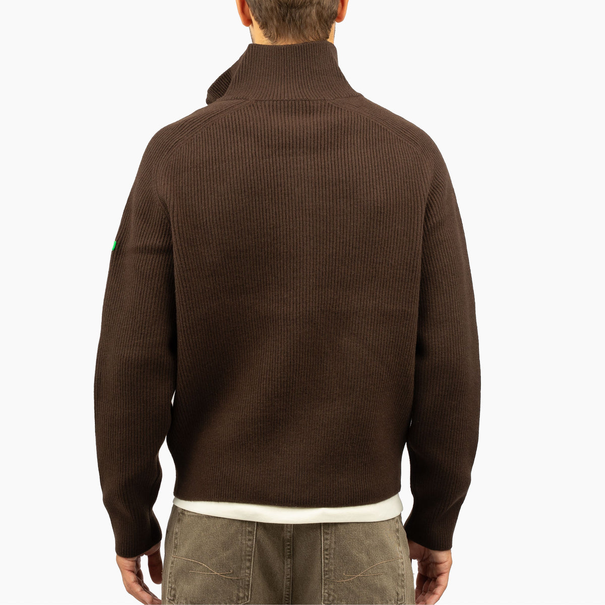 Flaneur Gebreid Vest Bruin | Badge Knit