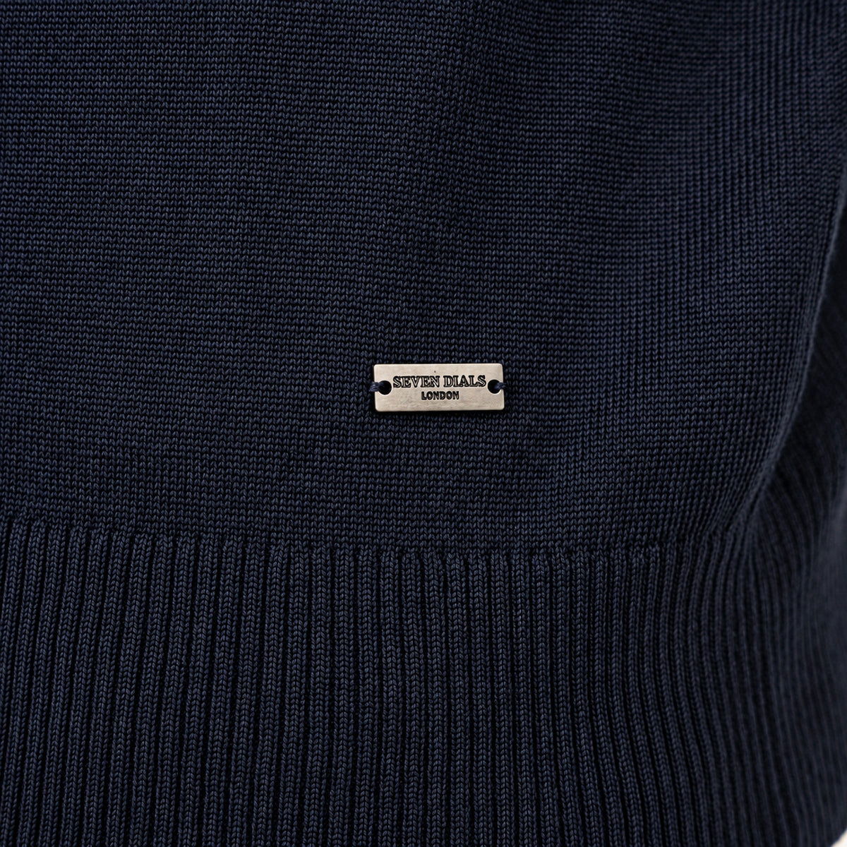 SEVEN DIALS Gebreid Vest met rits Blauw | Paul