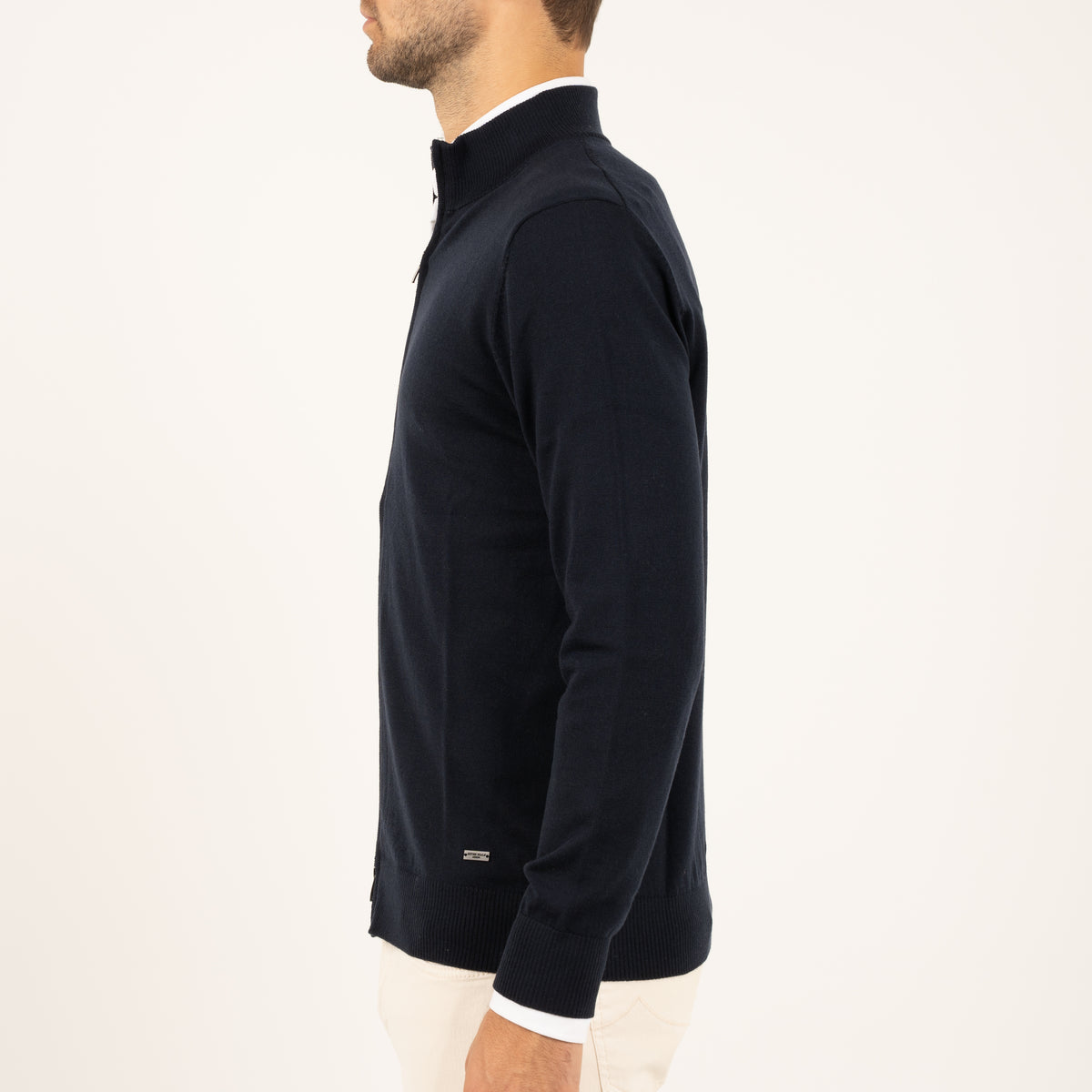 SEVEN DIALS Gebreid Vest met rits Blauw | Paul