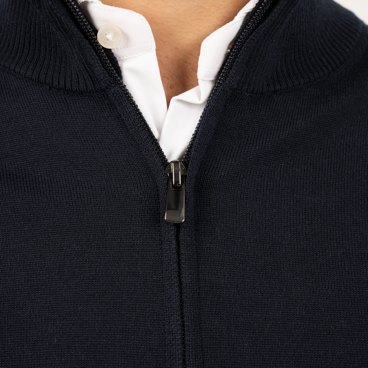 SEVEN DIALS Gebreid Vest met rits Blauw | Paul