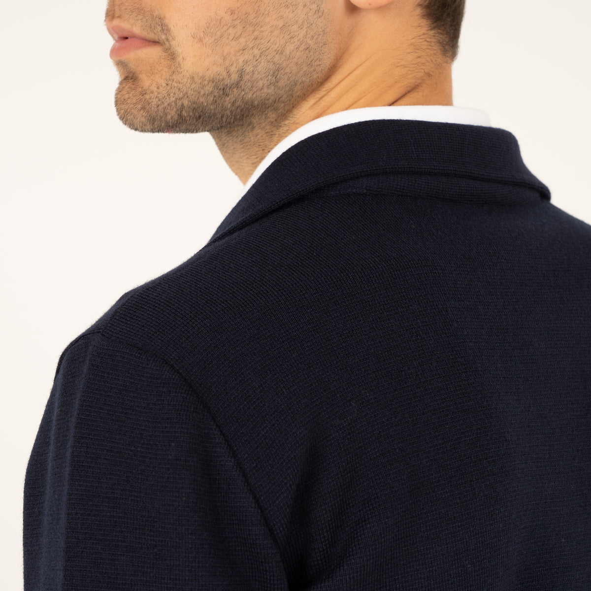 Gran Sasso Gebreid Overshirt Blauw | Sartorial