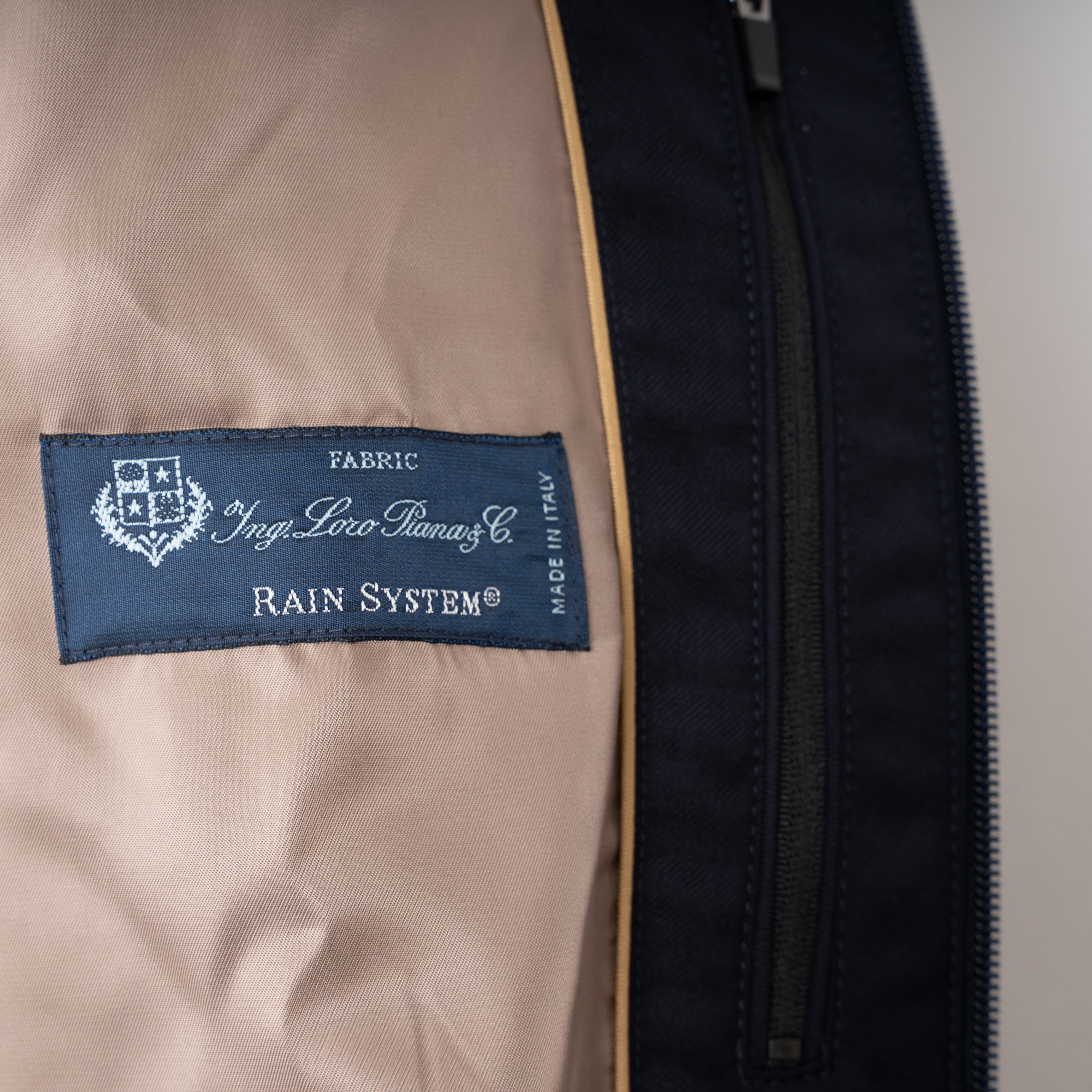 Paul & Shark Hybride Vest Blauw | Loro Piana Rain System®