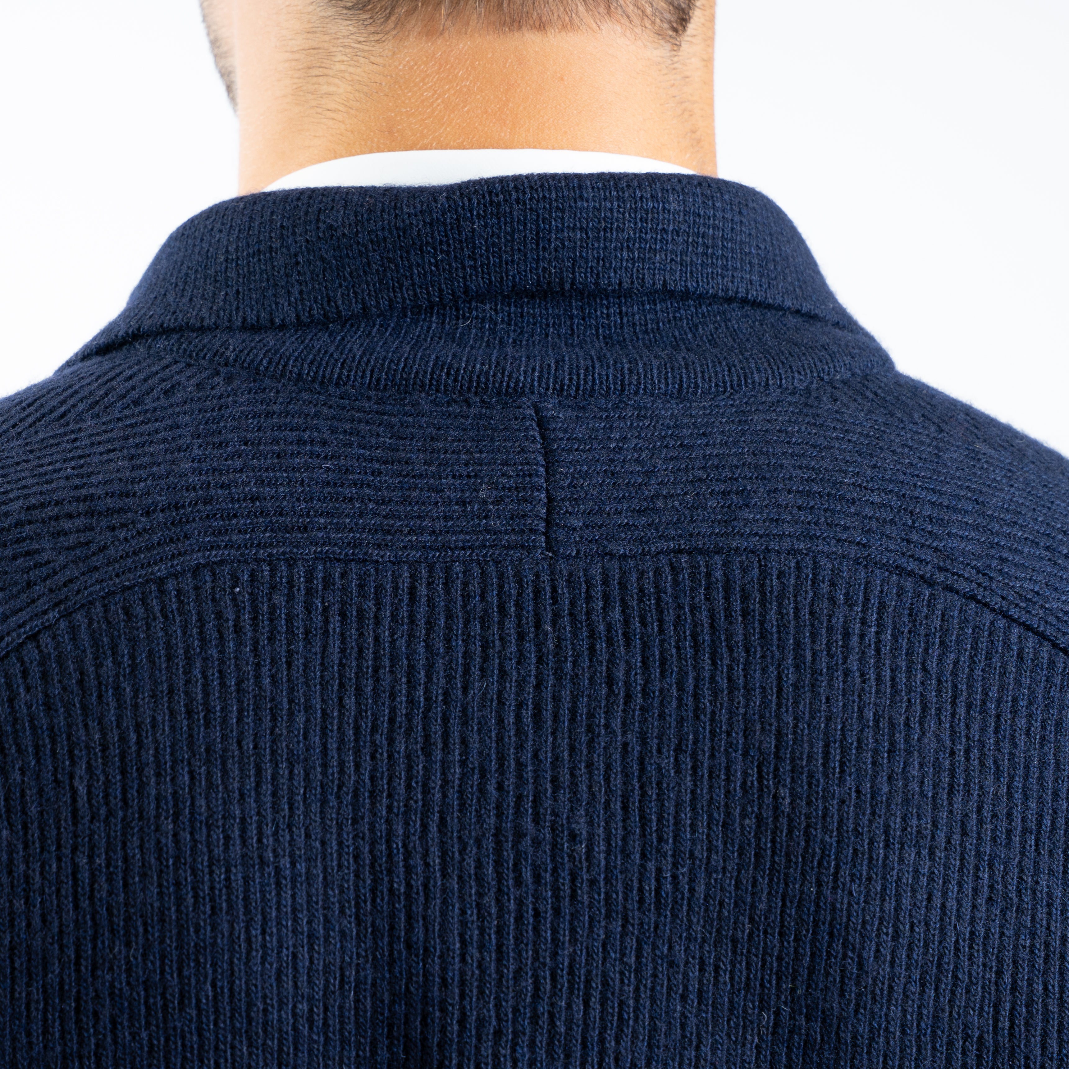 Maurizio Baldassari Overshirt Blauw | Chevron Details Blouson