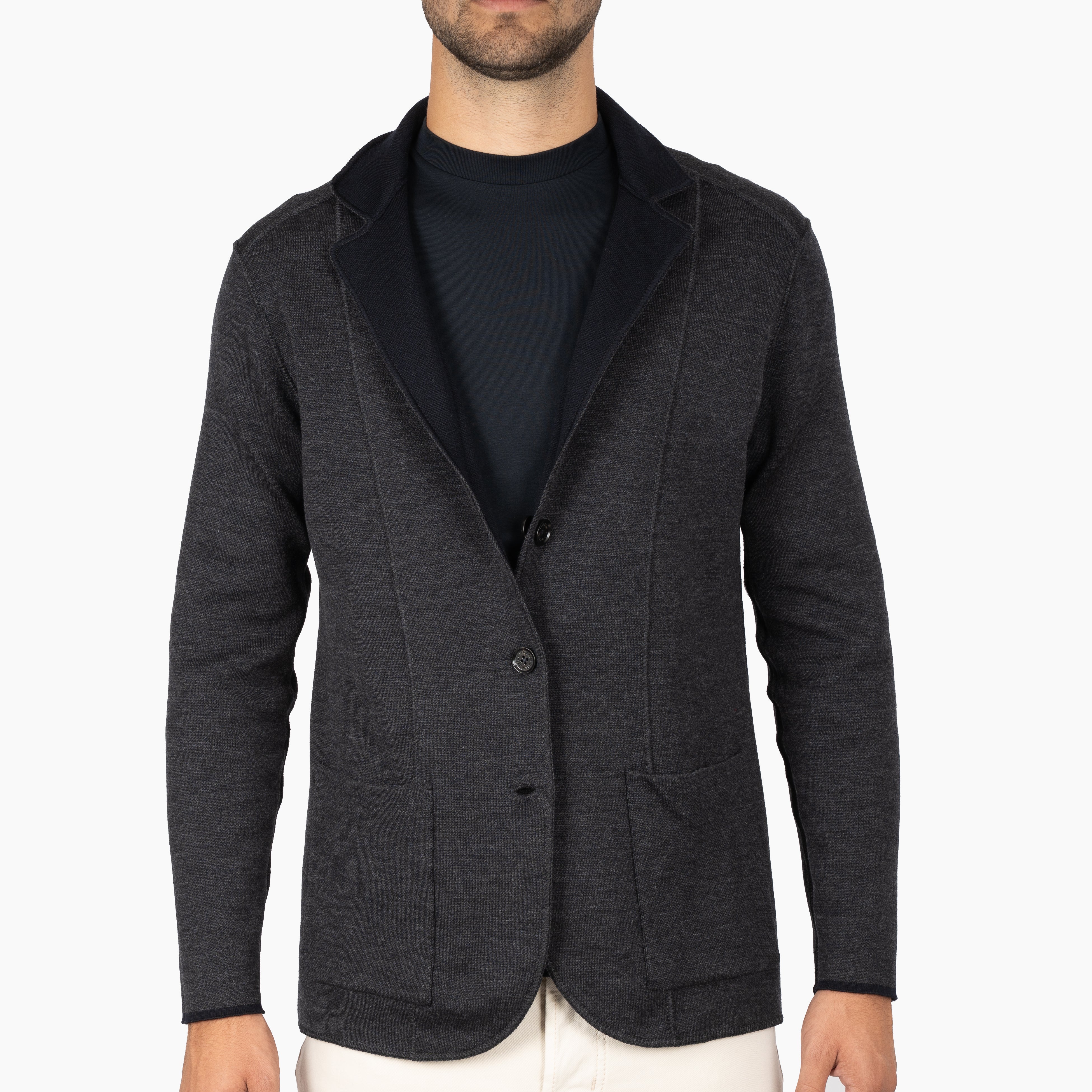 Maurizio Baldassari Gebreid Colbert Blauw | Jamaica Swacket Reversible