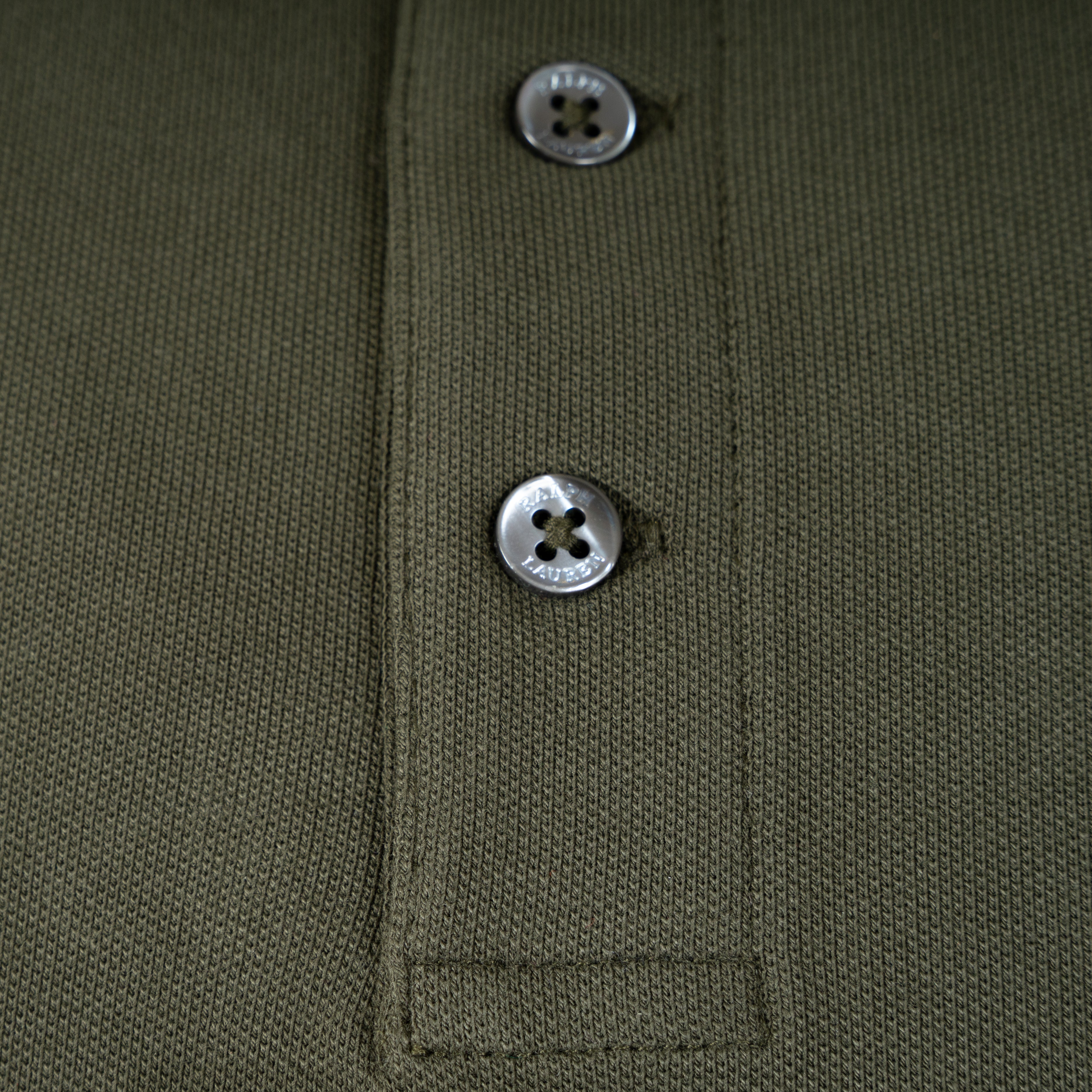 Ralph Lauren Polo Lange Mouw Groen | Custom Slim Fit