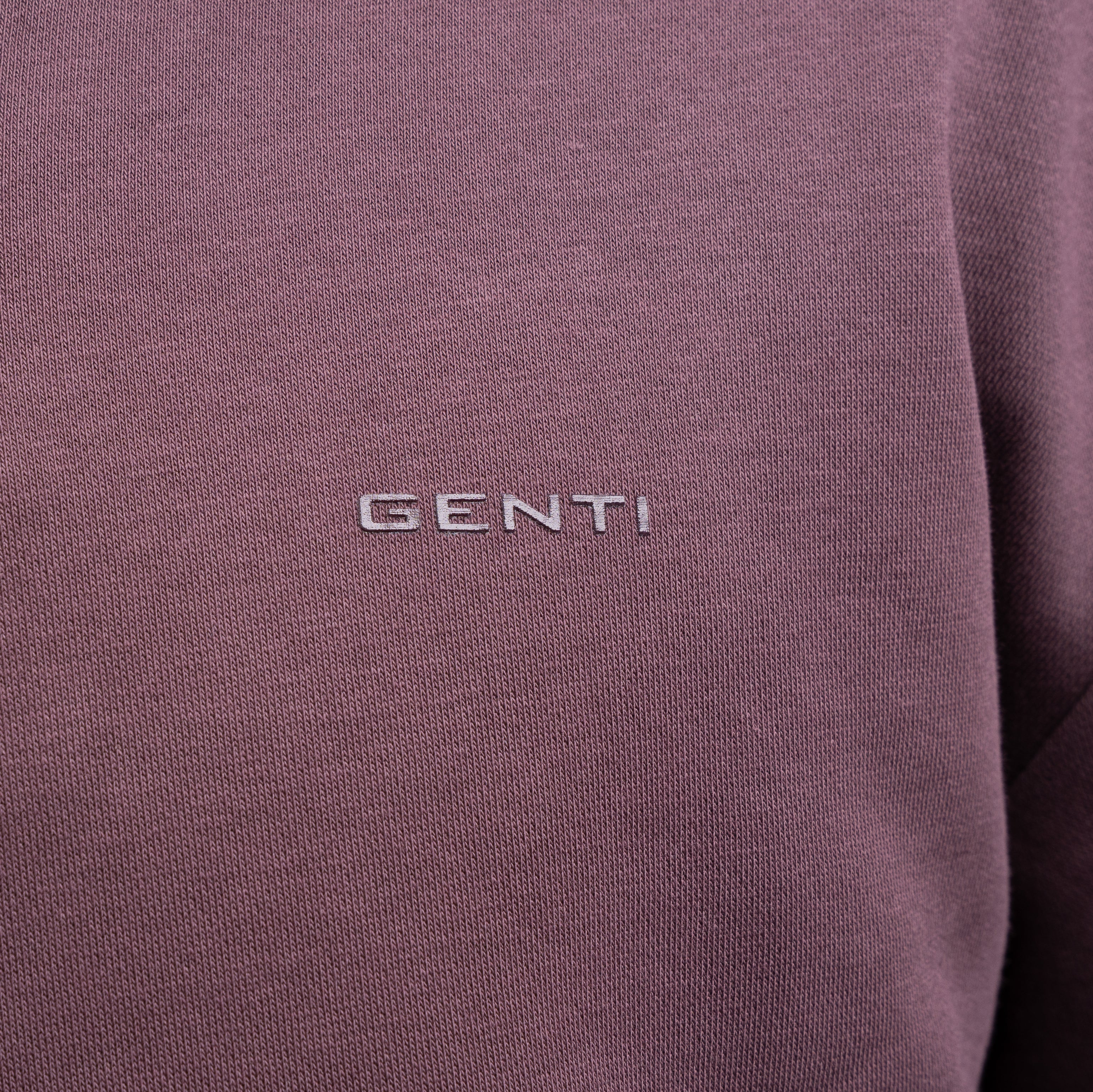 Genti Sweater met Rits Rood | Cotton
