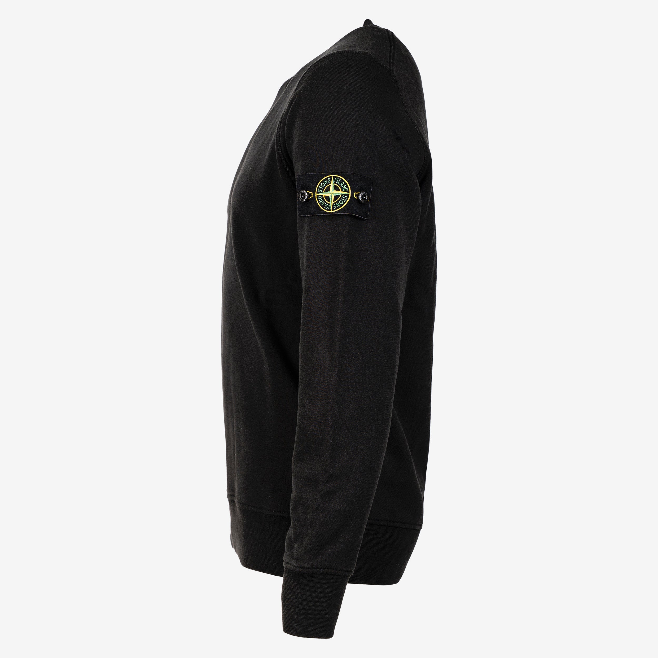 Stone Island Sweater Zwart | Organic Cotton Fleece