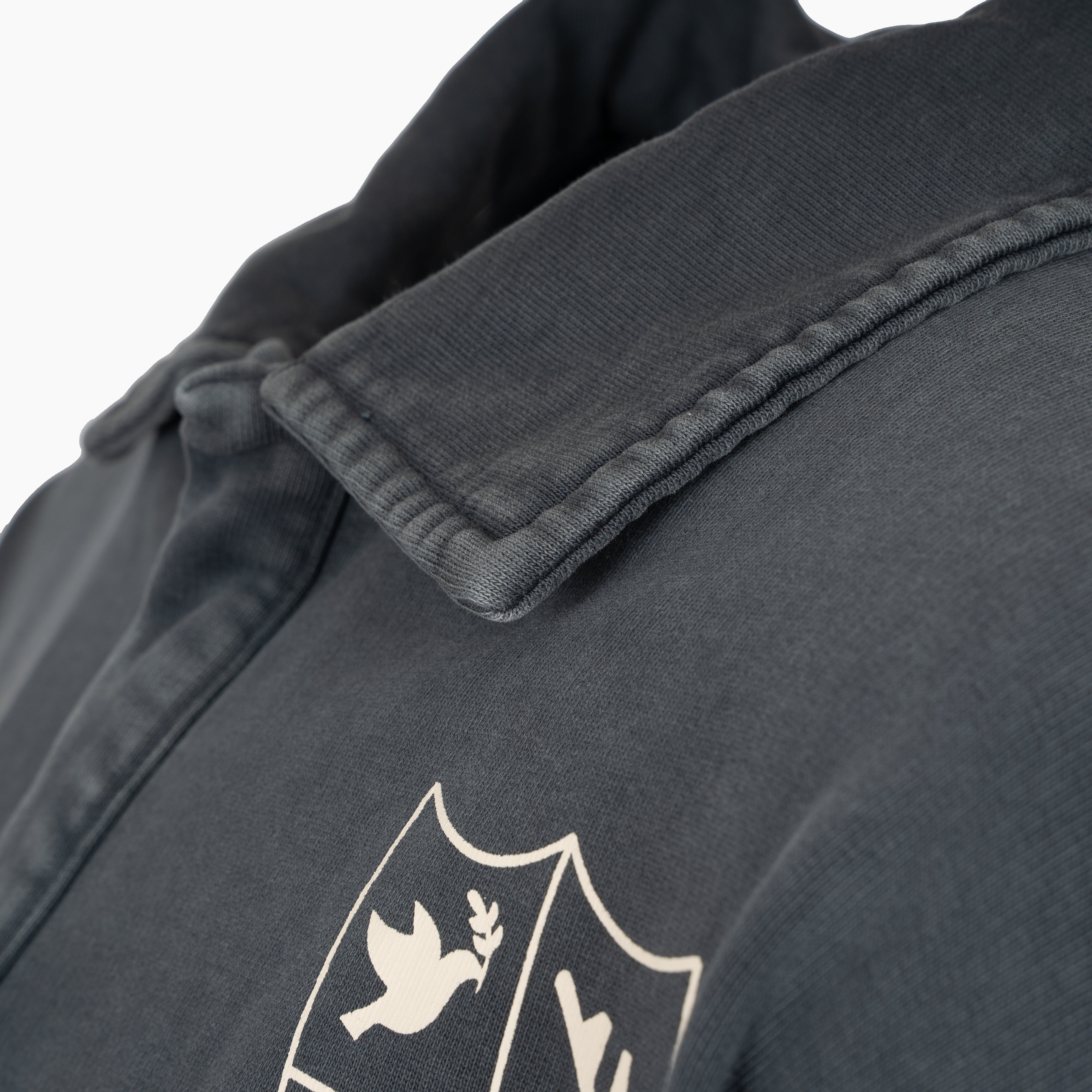 Hopeium Polo Sweater Verwassen Grijs | Football Gandhi