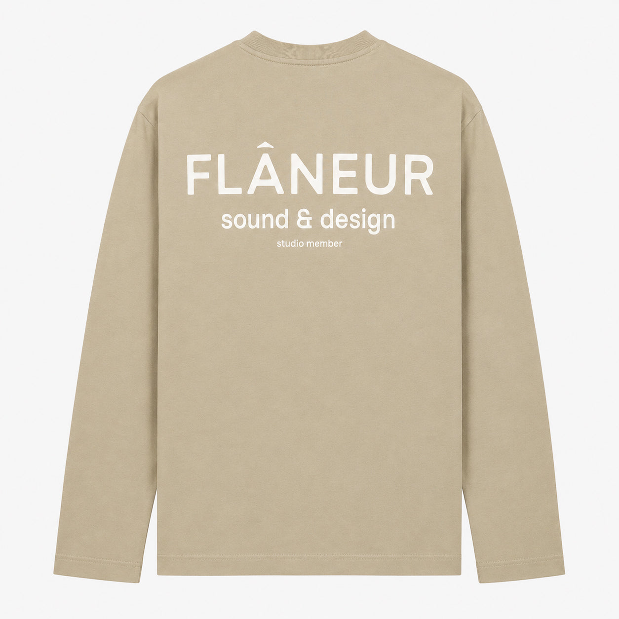 Flaneur Longsleeve Beige | Sound & Design Studio Member