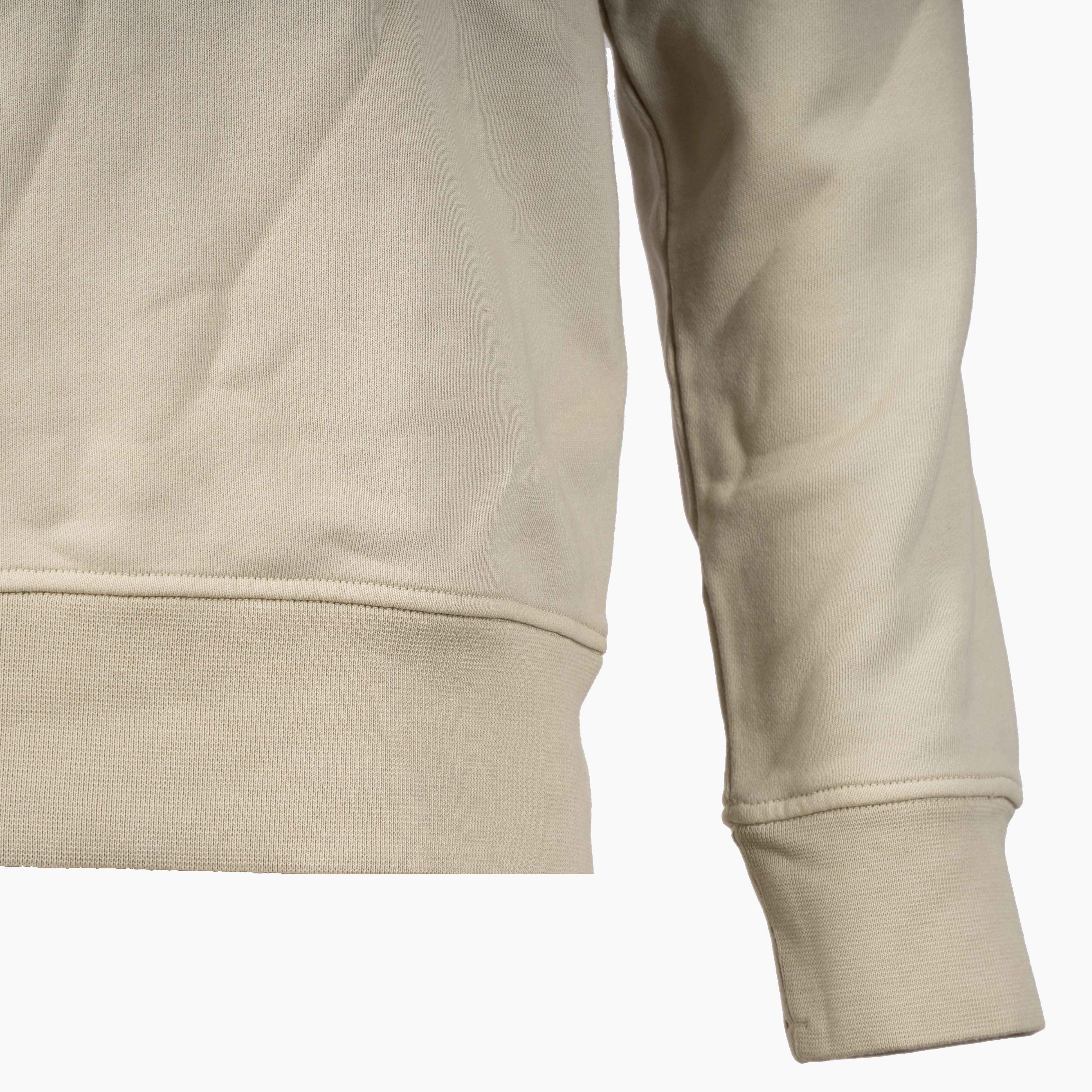 Stone Island Sweater met Rits Beige | Organic Cotton Fleece