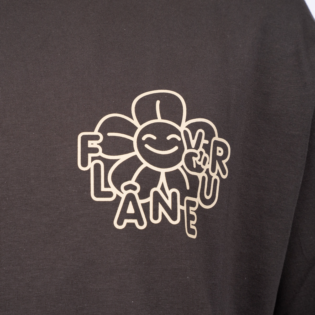 Flaneur Longsleeve Bruin | Happy Flower