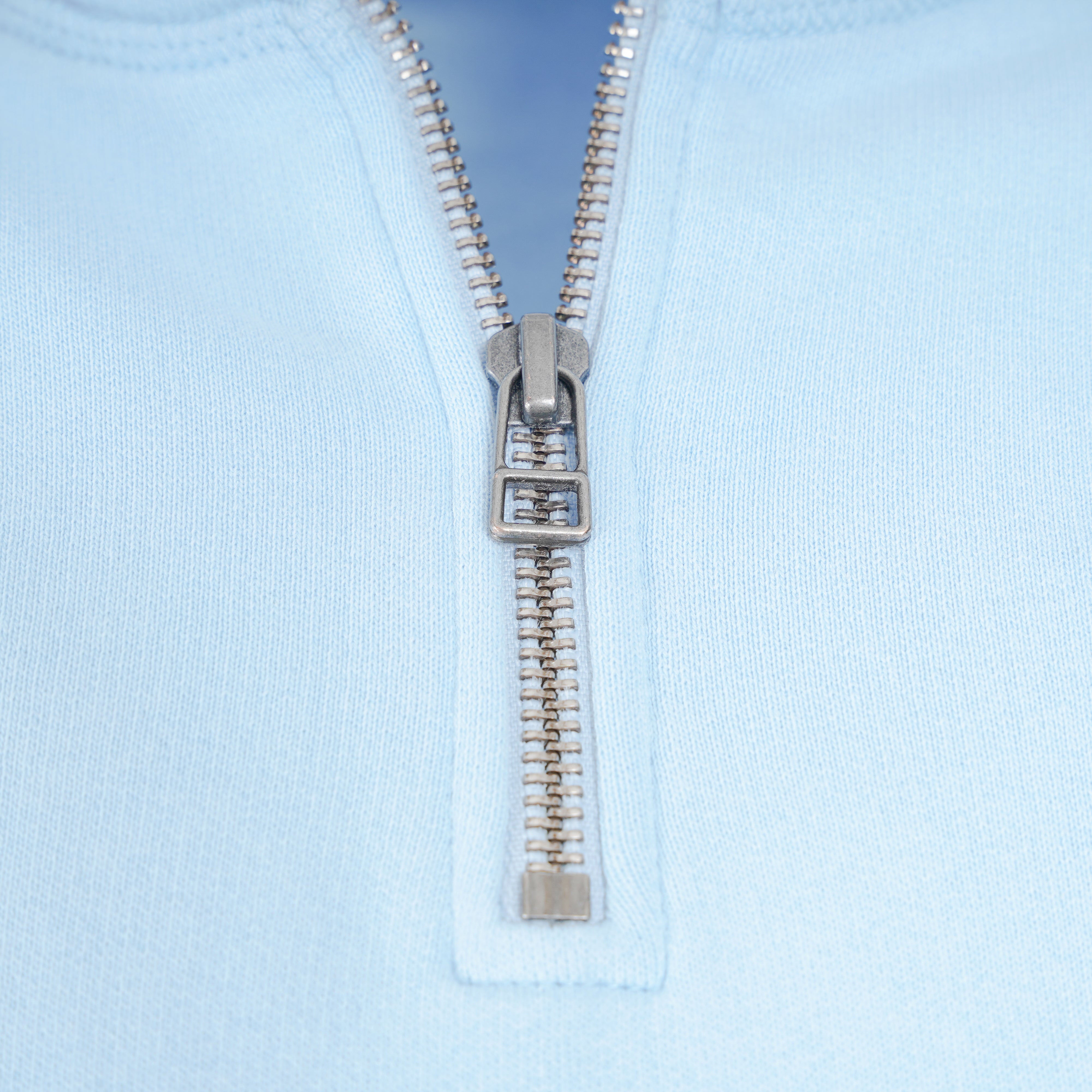 Olaf Sweater met Rits Lichtblauw | Signature