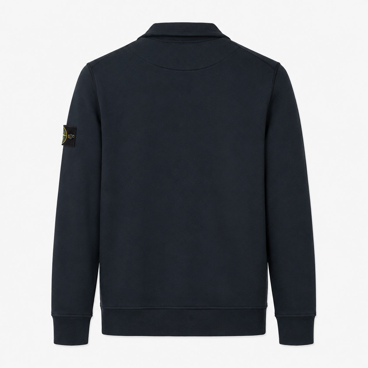 Stone Island Sweater met Rits Blauw | Organic Cotton Fleece
