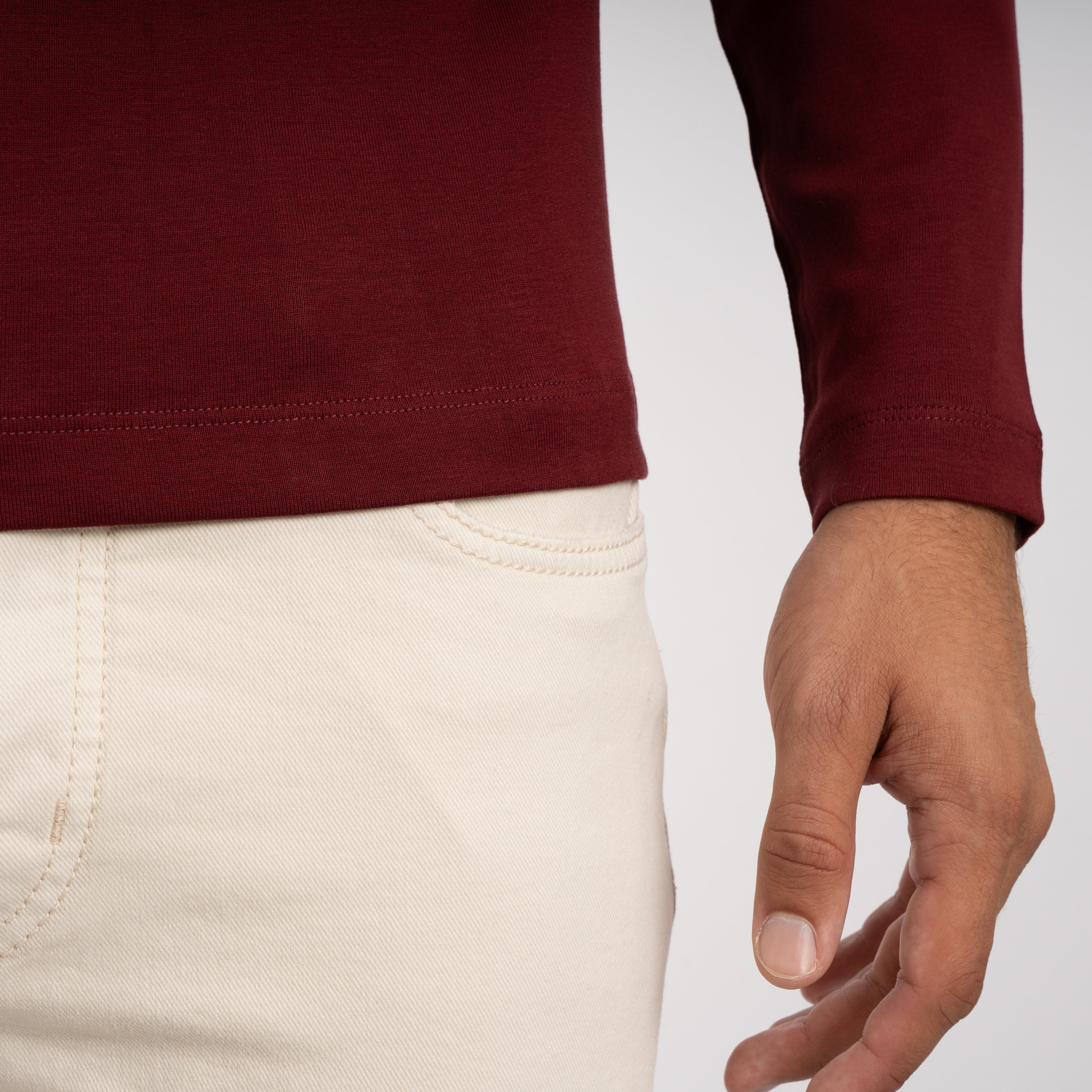 Stefan Brandt Turtleneck Trui Bordeaux Rood | Eli Turtle LA 30