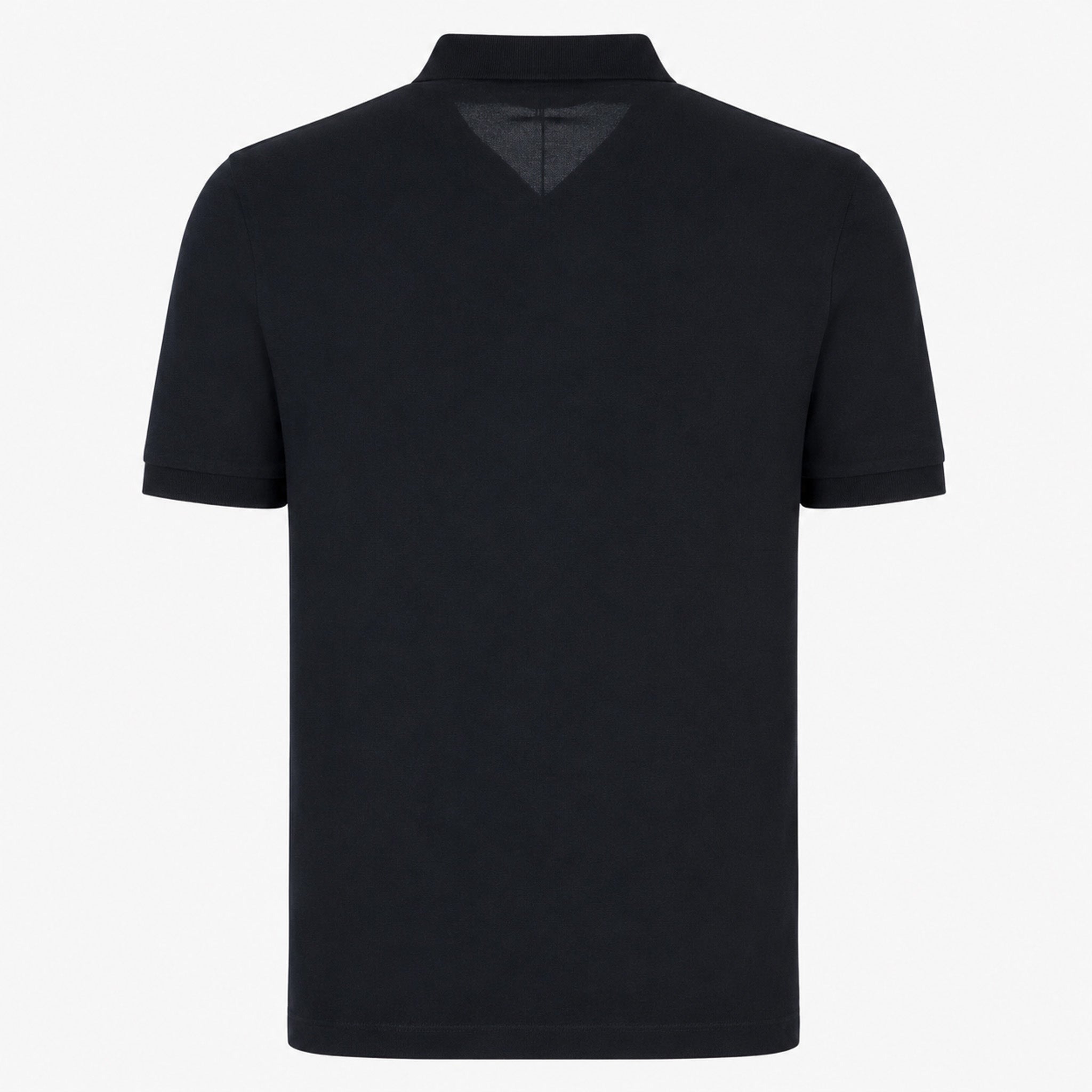 Stone Island Polo Zwart | Organic Cotton Piqué