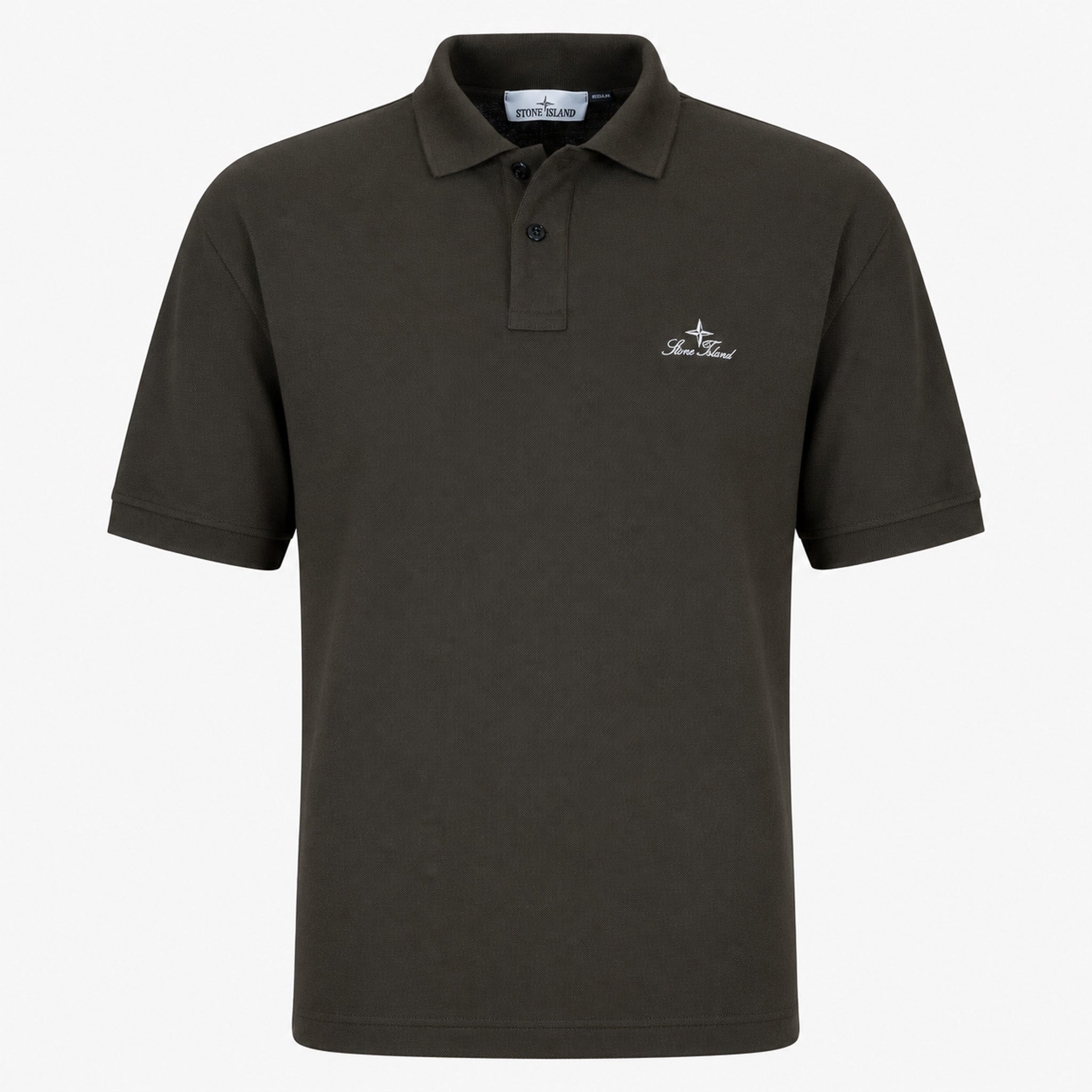Stone Island Polo Grijs | 50/2 Organic Cotton Piqué