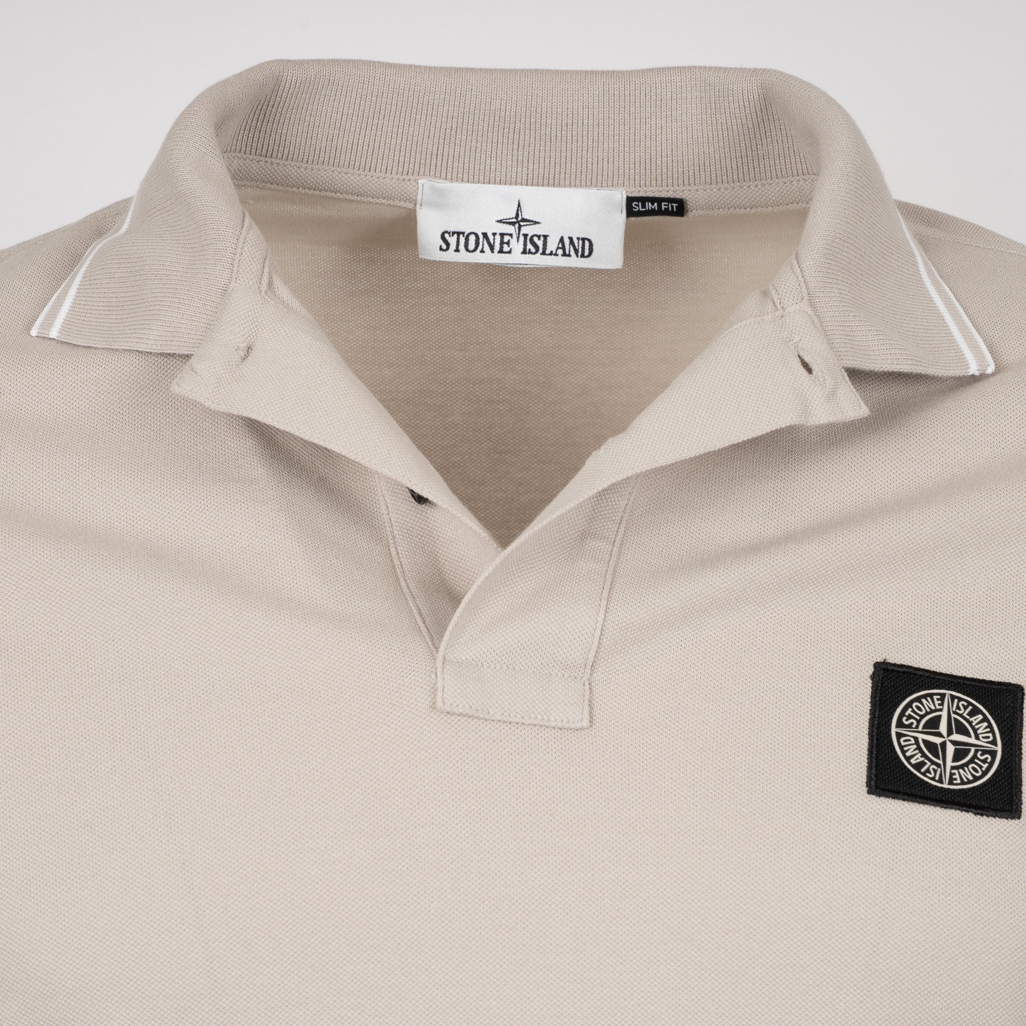 Stone Island Polo Grijs | Cotton Piqué