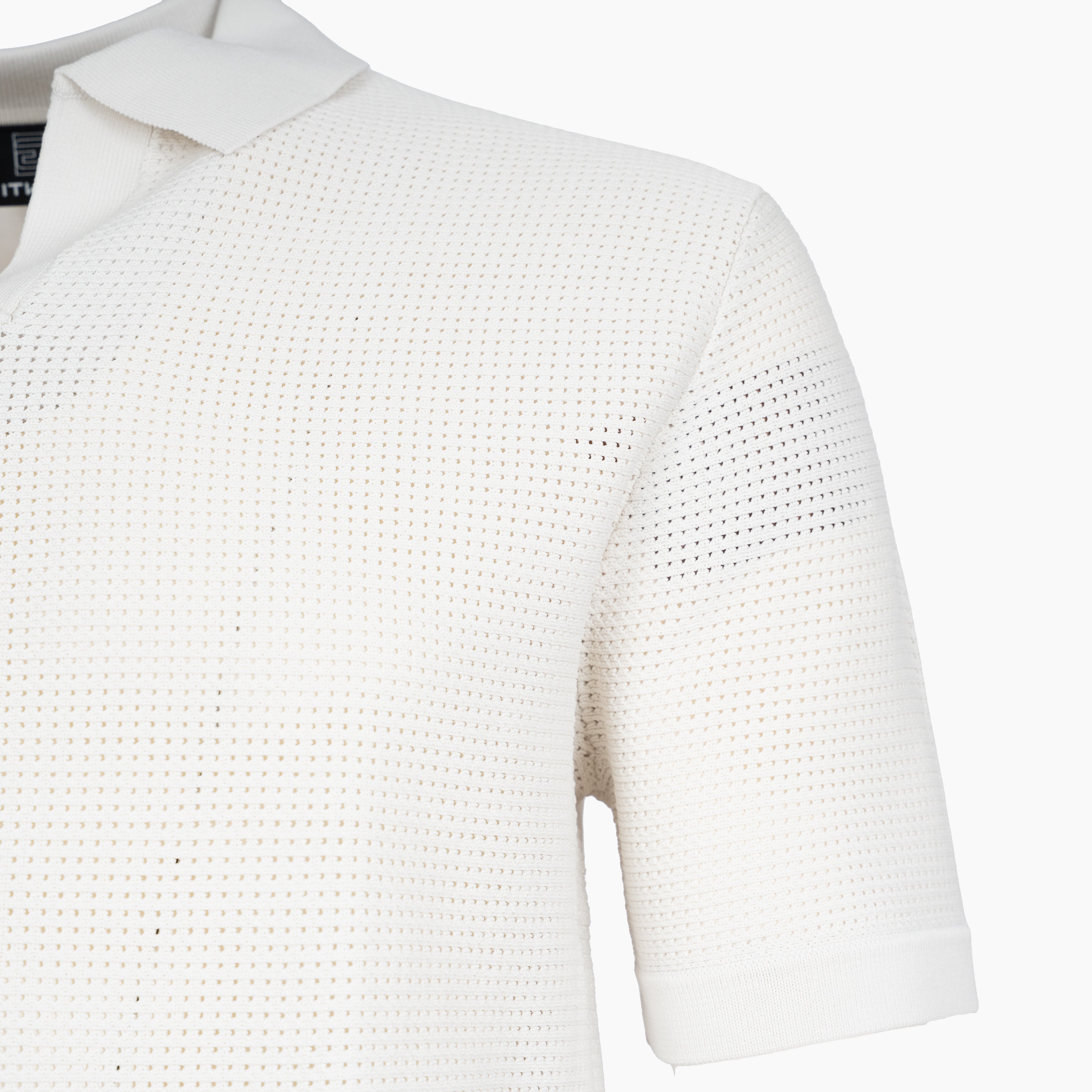 Genti Buttonless Polo Crème | Cool Dry