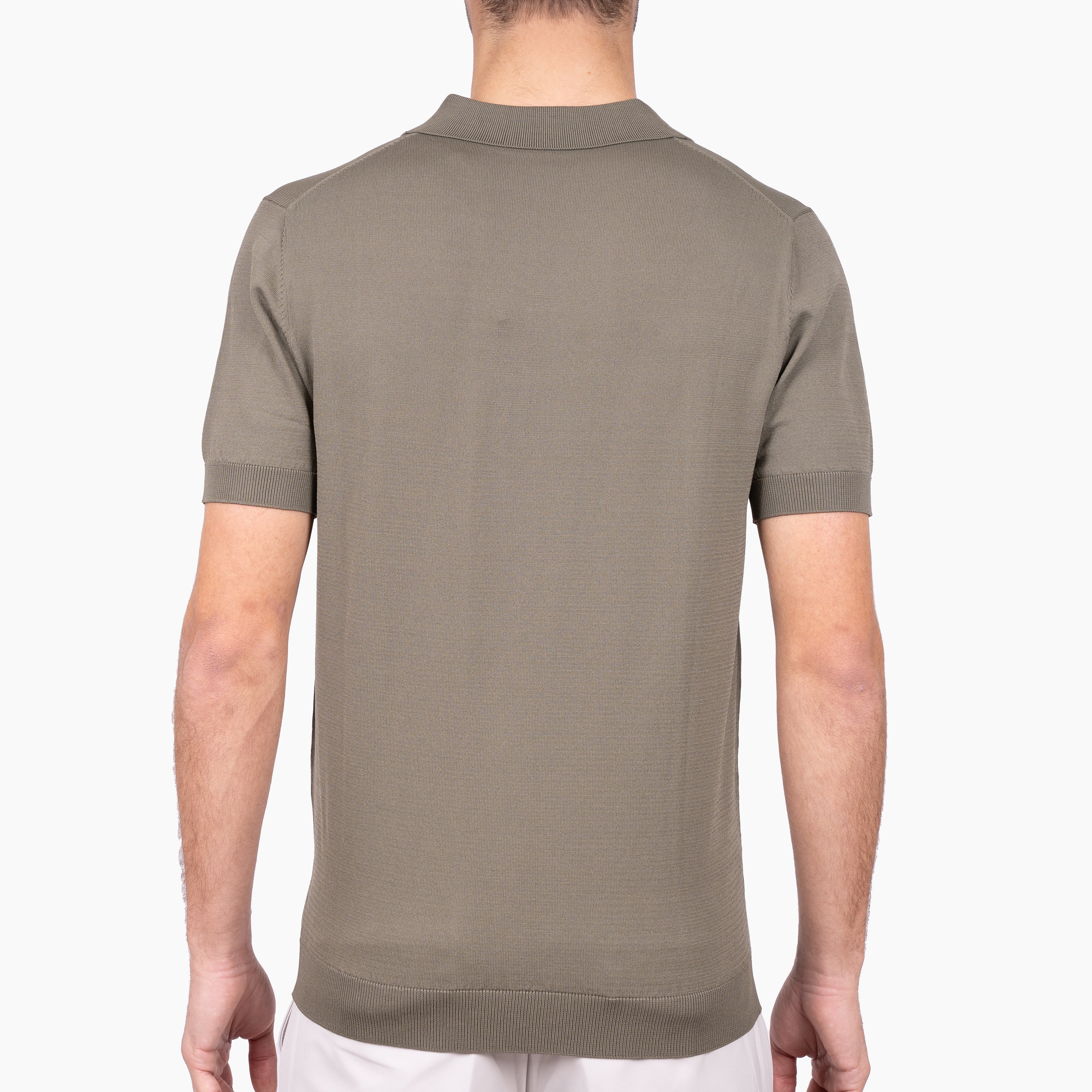SEVEN DIALS Technische Buttonless Polo Groen | Hayden