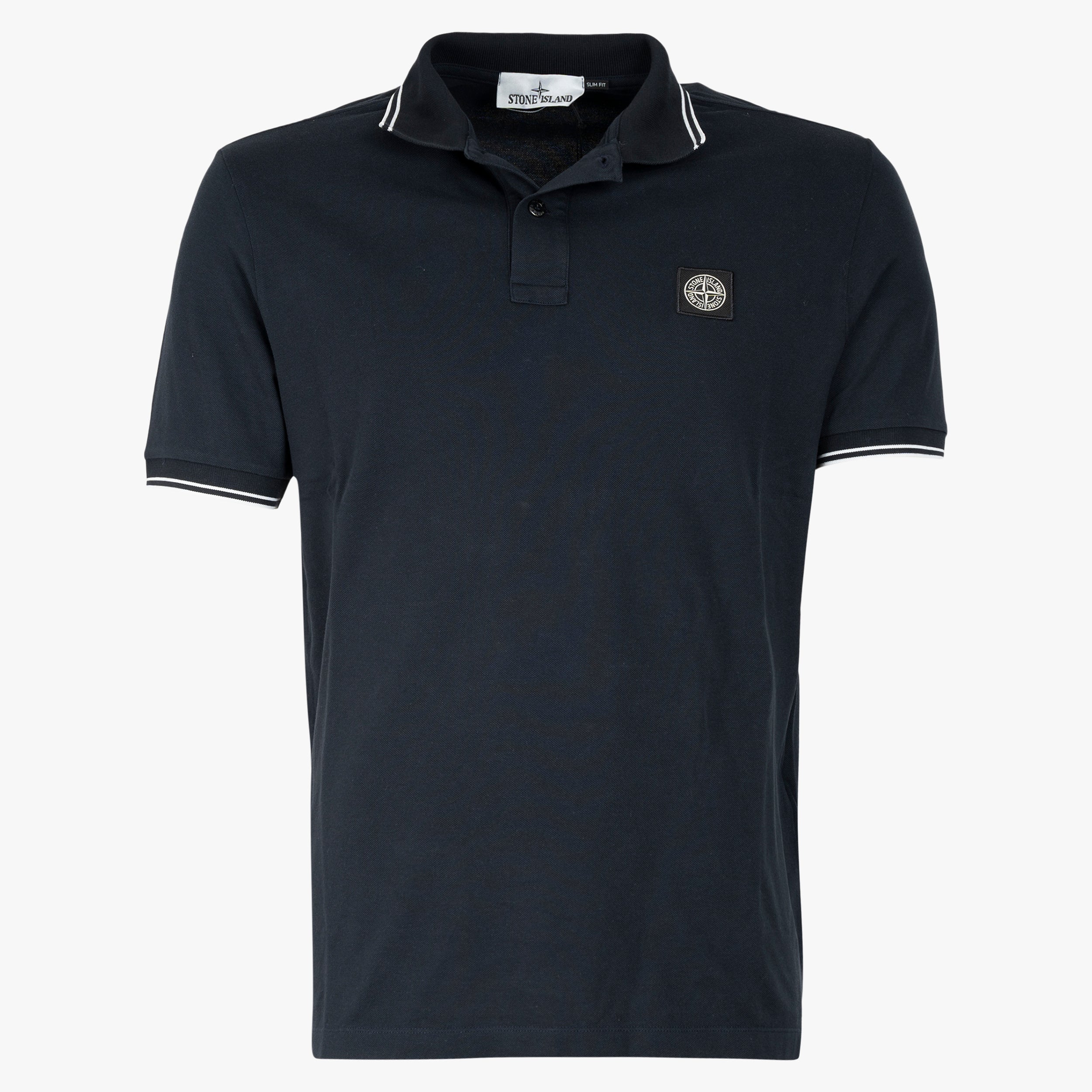 Stone Island Polo Donkerblauw | Cotton Piqué